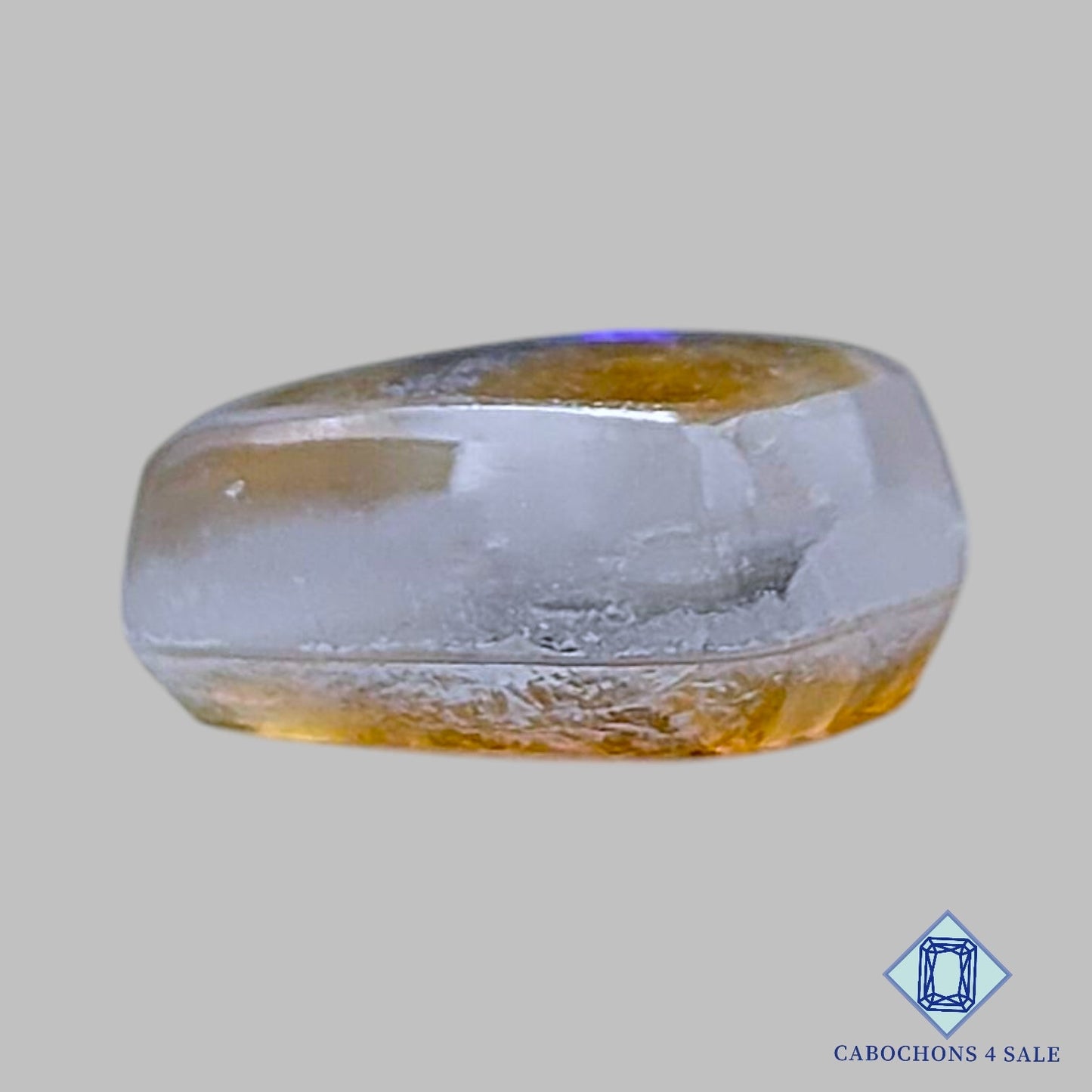 Coated Lebradorite + Crystal Quartz Doublet Gemstone Fancy Doublets 14*11*5mm available for sale