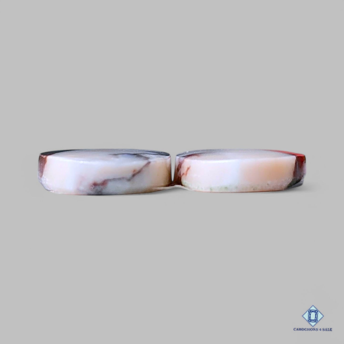 Natural Coffee Been Jasper Gemstone Oval Pairs 20*12*3mm from Mexico available for sale