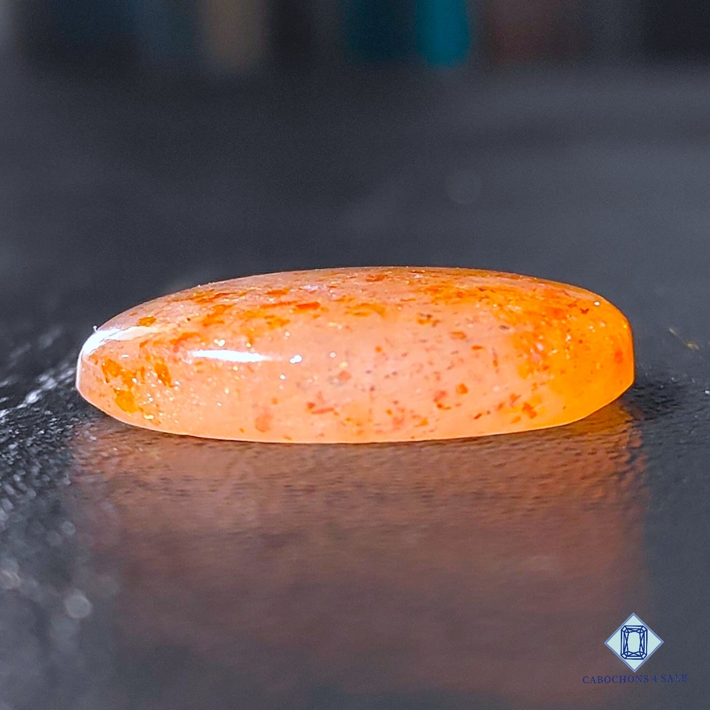 Natural Confetti Sunstone Gemstone Oval Cabochons 27*18*6mm from Tanzania available for sale