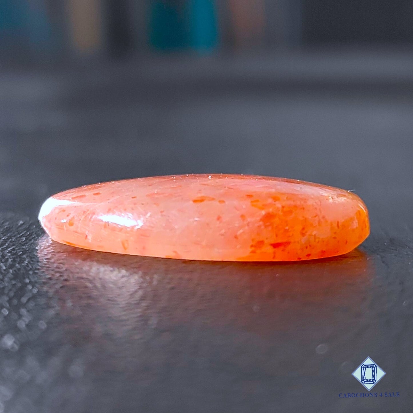 Natural Confetti Sunstone Gemstone Oval Cabochons 27*19*5mm from Tanzania available for sale