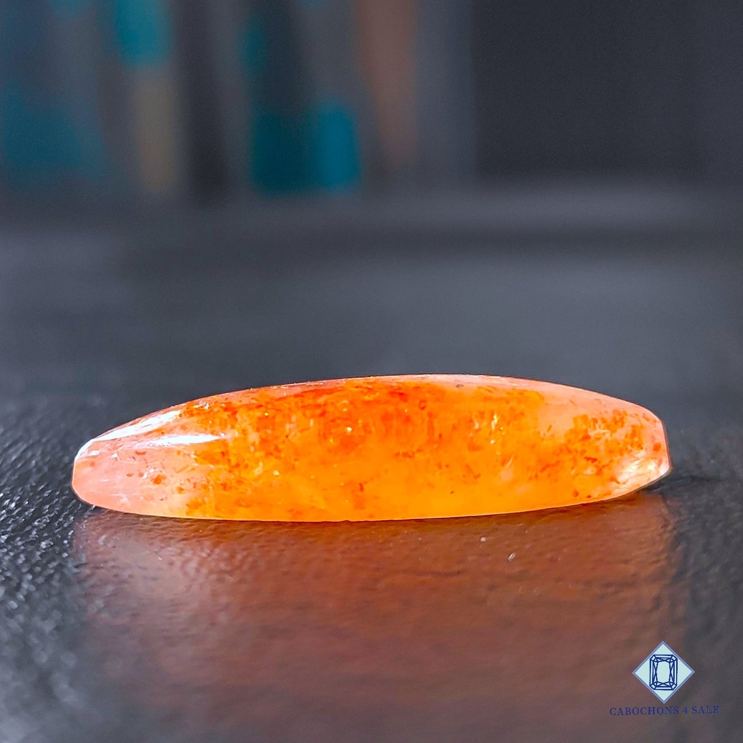 Natural Confetti Sunstone Gemstone Marquise Cabochons 31*10*6mm from Tanzania available for sale