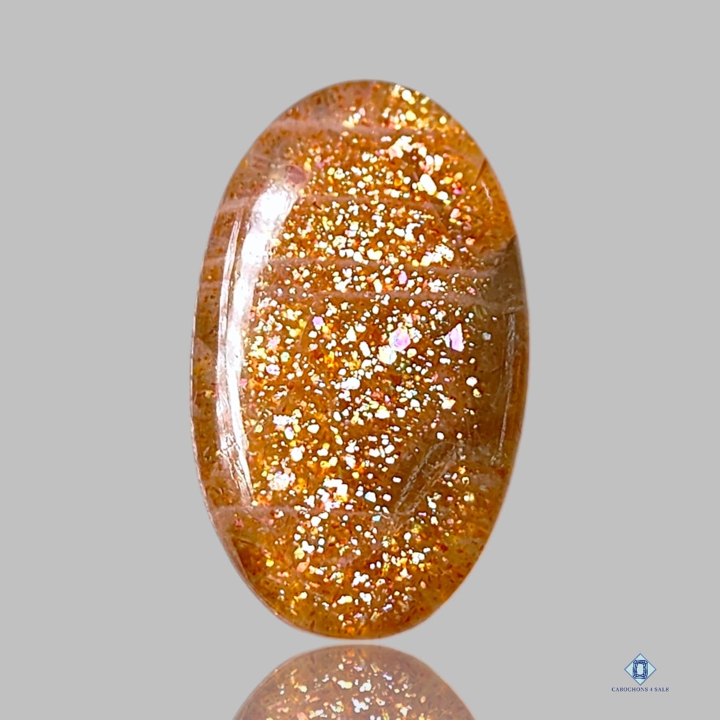 African Sunstone Oval Cabochons