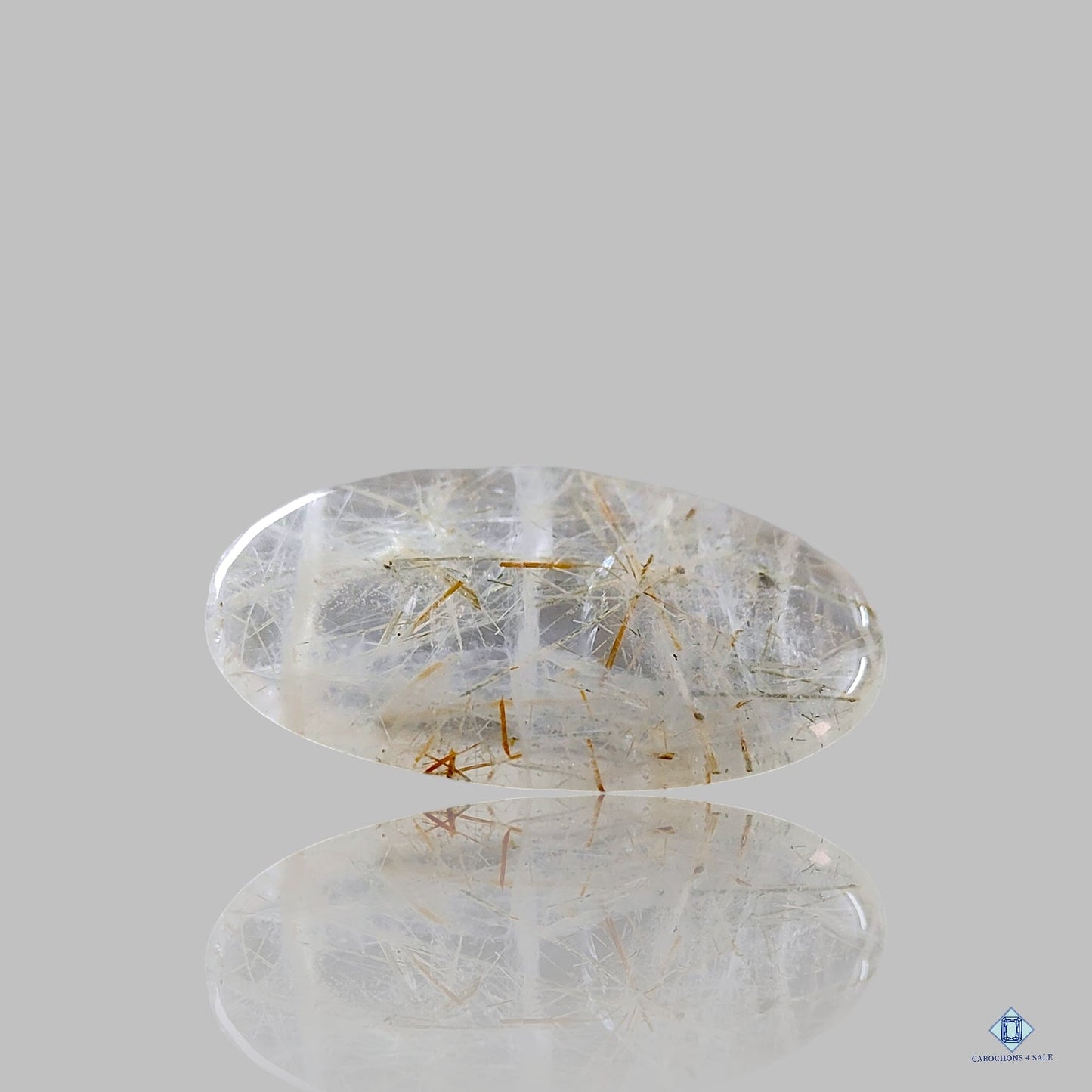 Copper Rutile Quartz Oval Cabochons