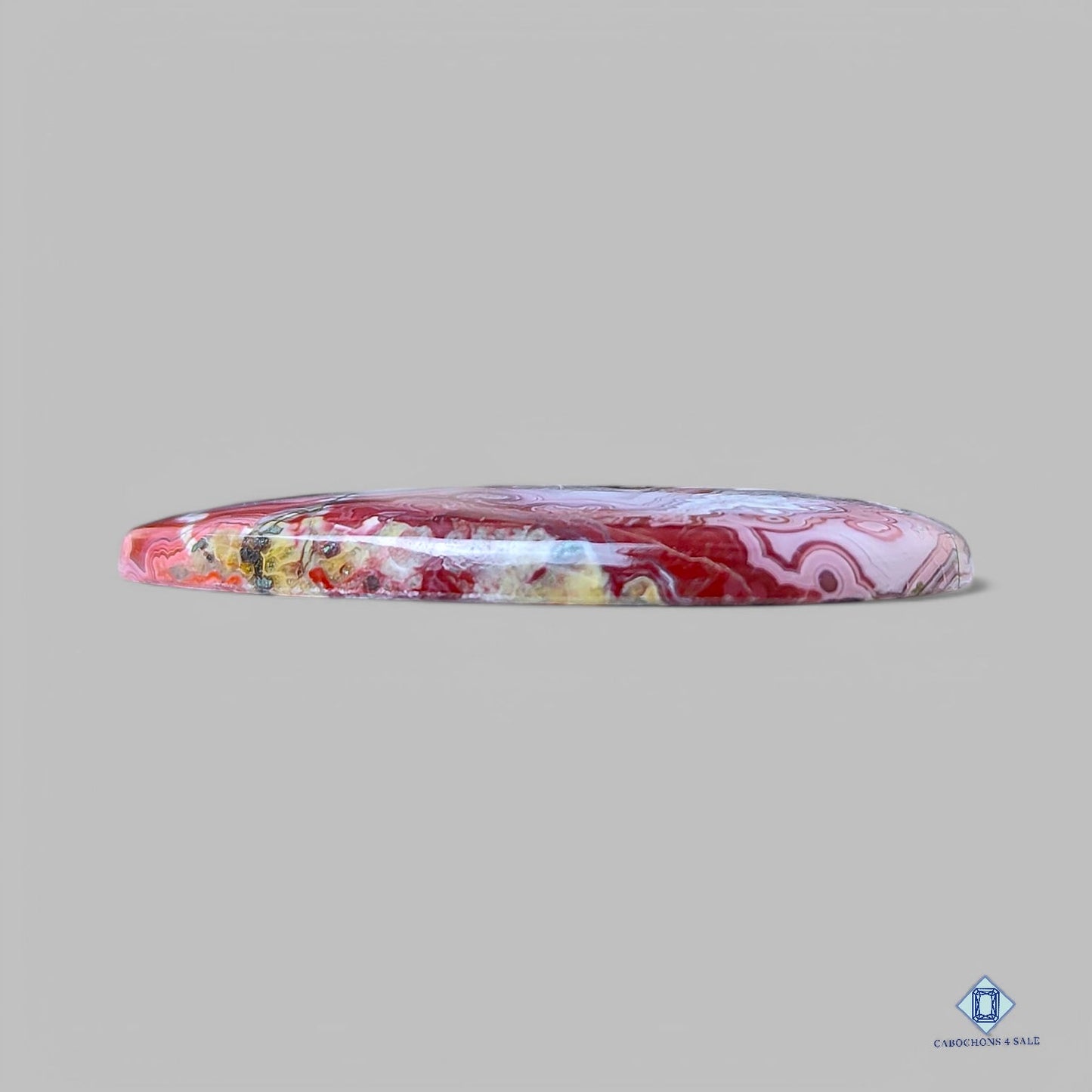 Cabujones de ágata con forma de pera y encaje loco