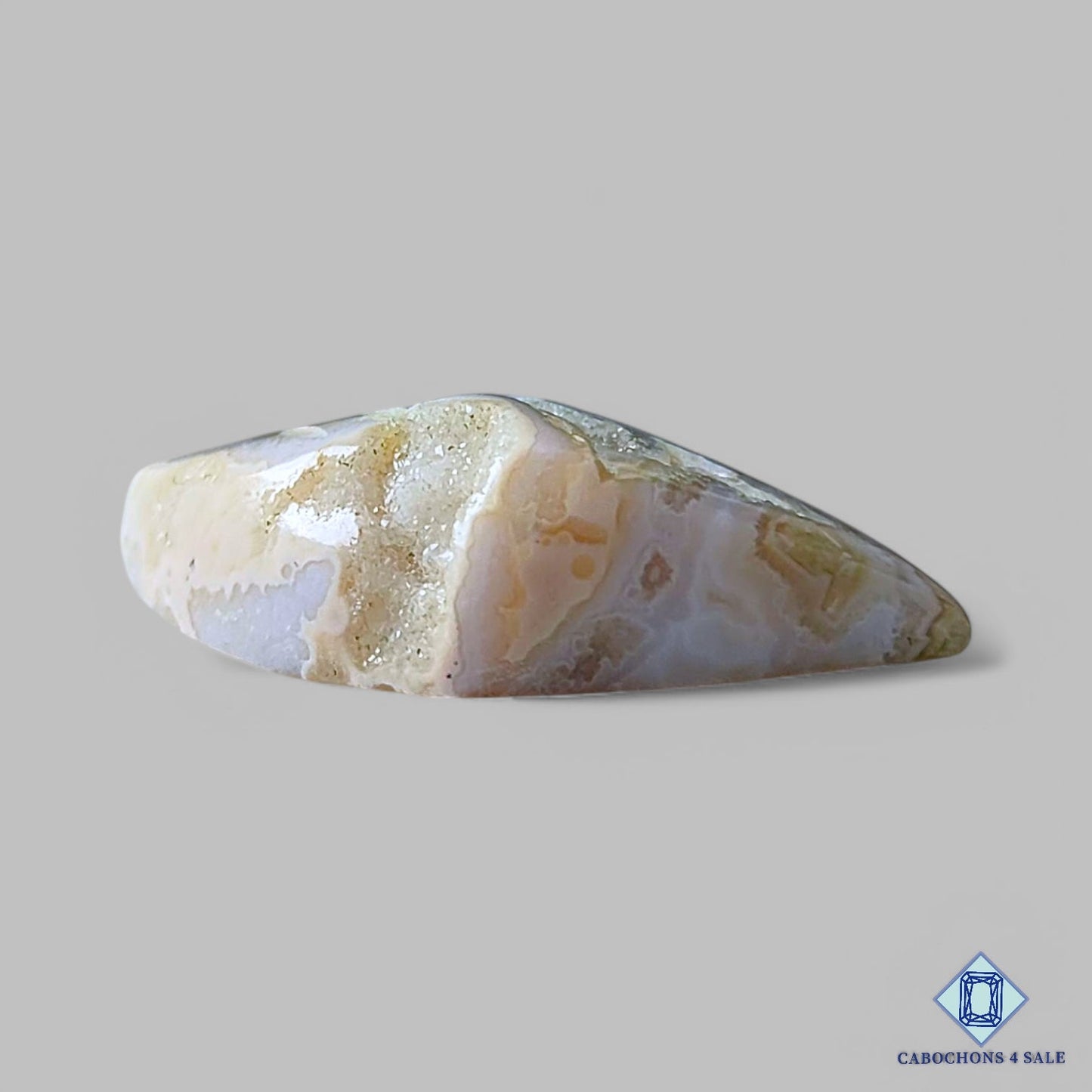 Natural Crazy Lace Agate Gemstone Fancy Druzy 31*19*9mm from Mexico available for sale