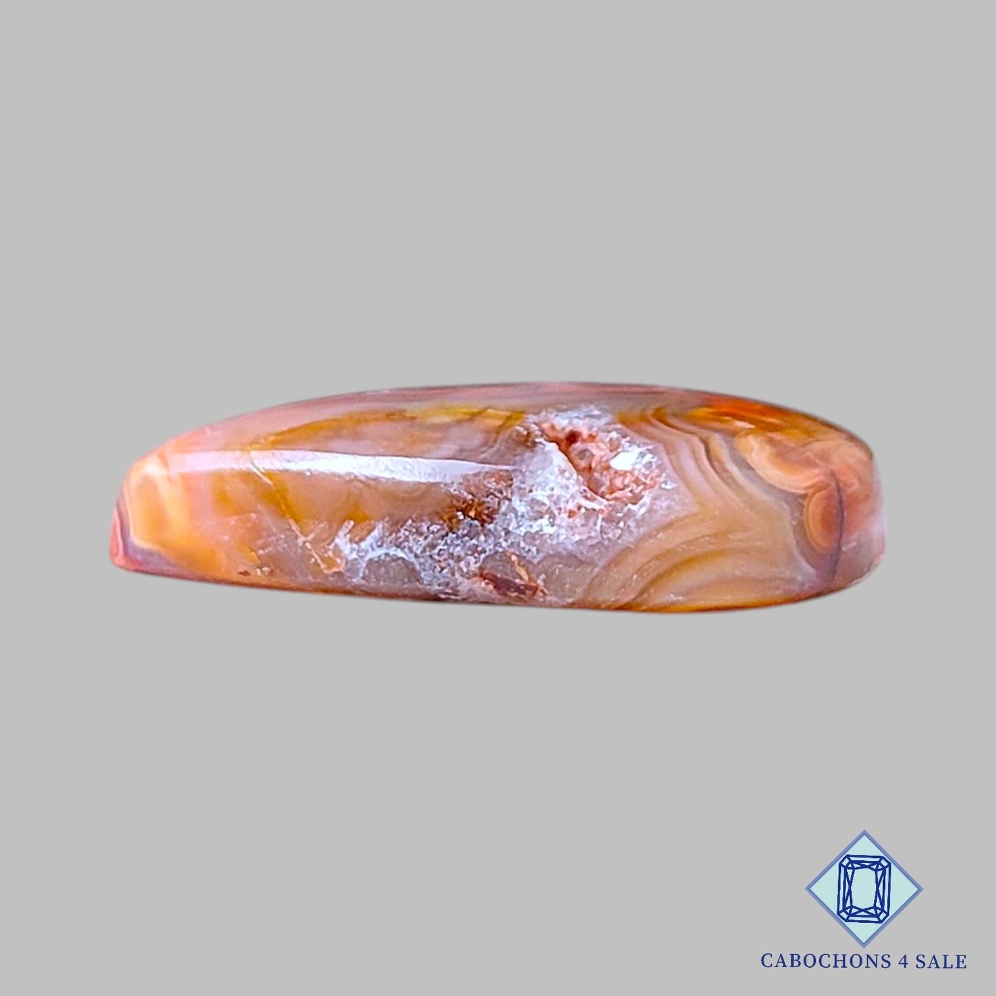 Natural Crazy Lace Agate Gemstone Pear Druzy 25*19*6mm from Mexico available for sale