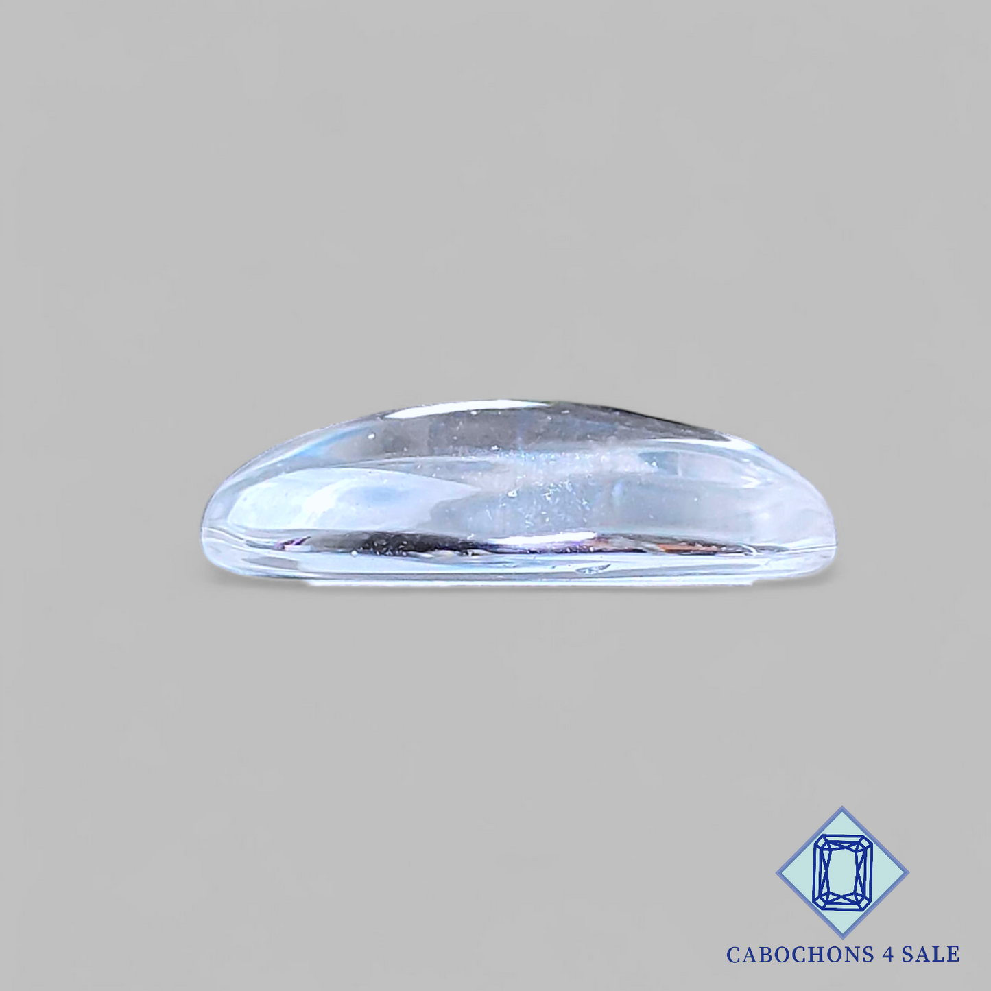 Cabujones ovalados de cuarzo cristal