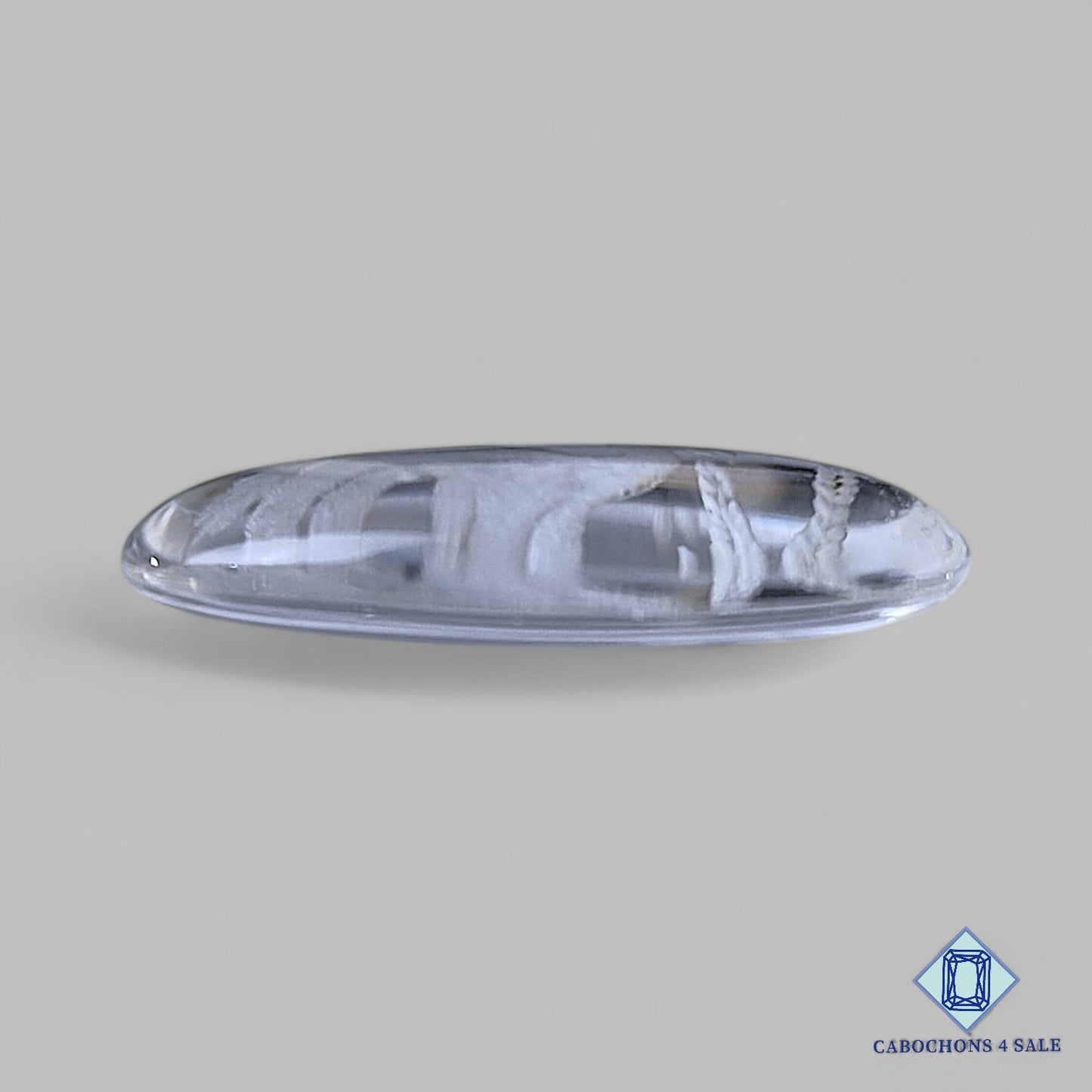 Natural Crystal Quartz Gemstone Oval Carvings 25*16*4mm from Brazil available for sale