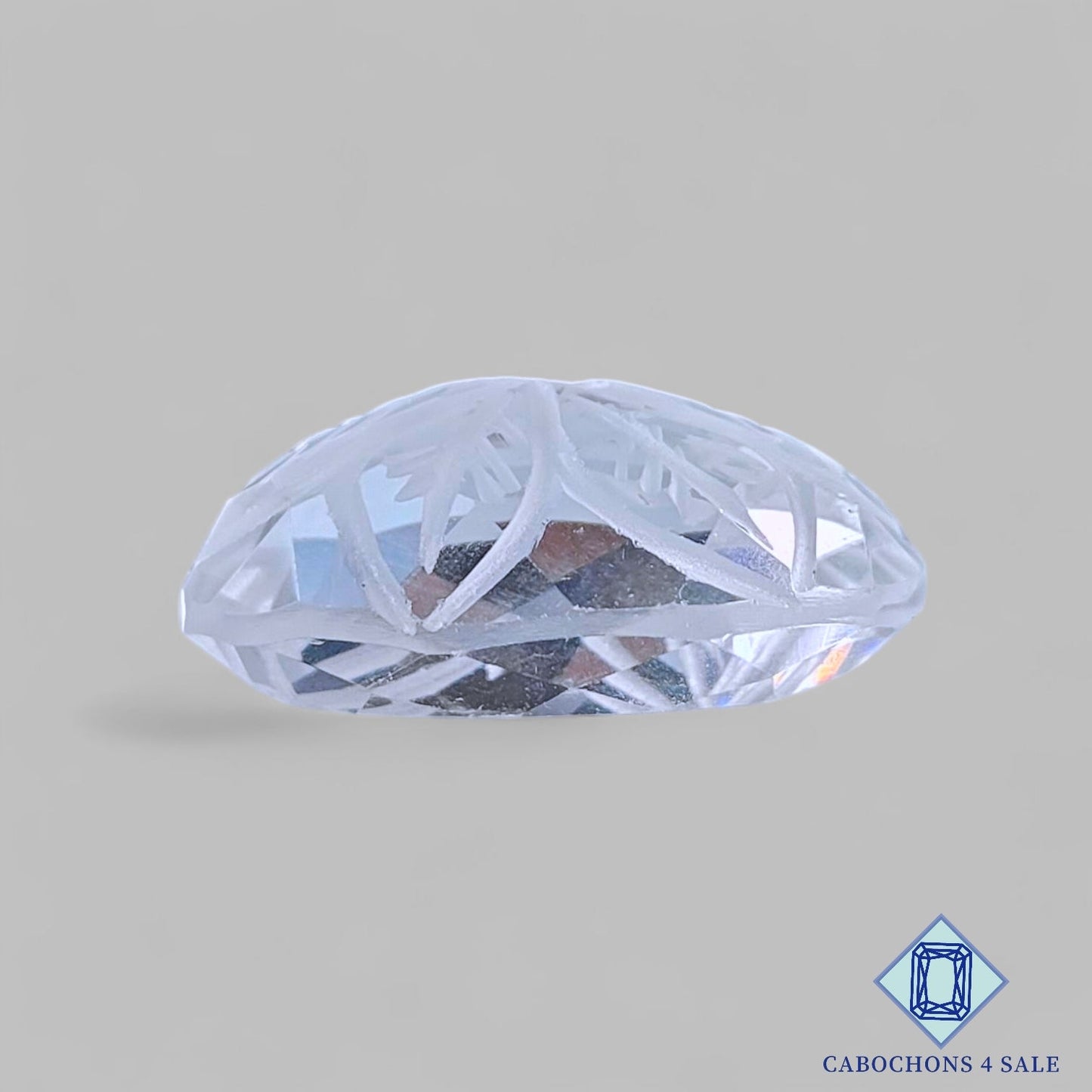 Natural Crystal Quartz Gemstone Oval Carvings 26*16*11mm from United States available for sale