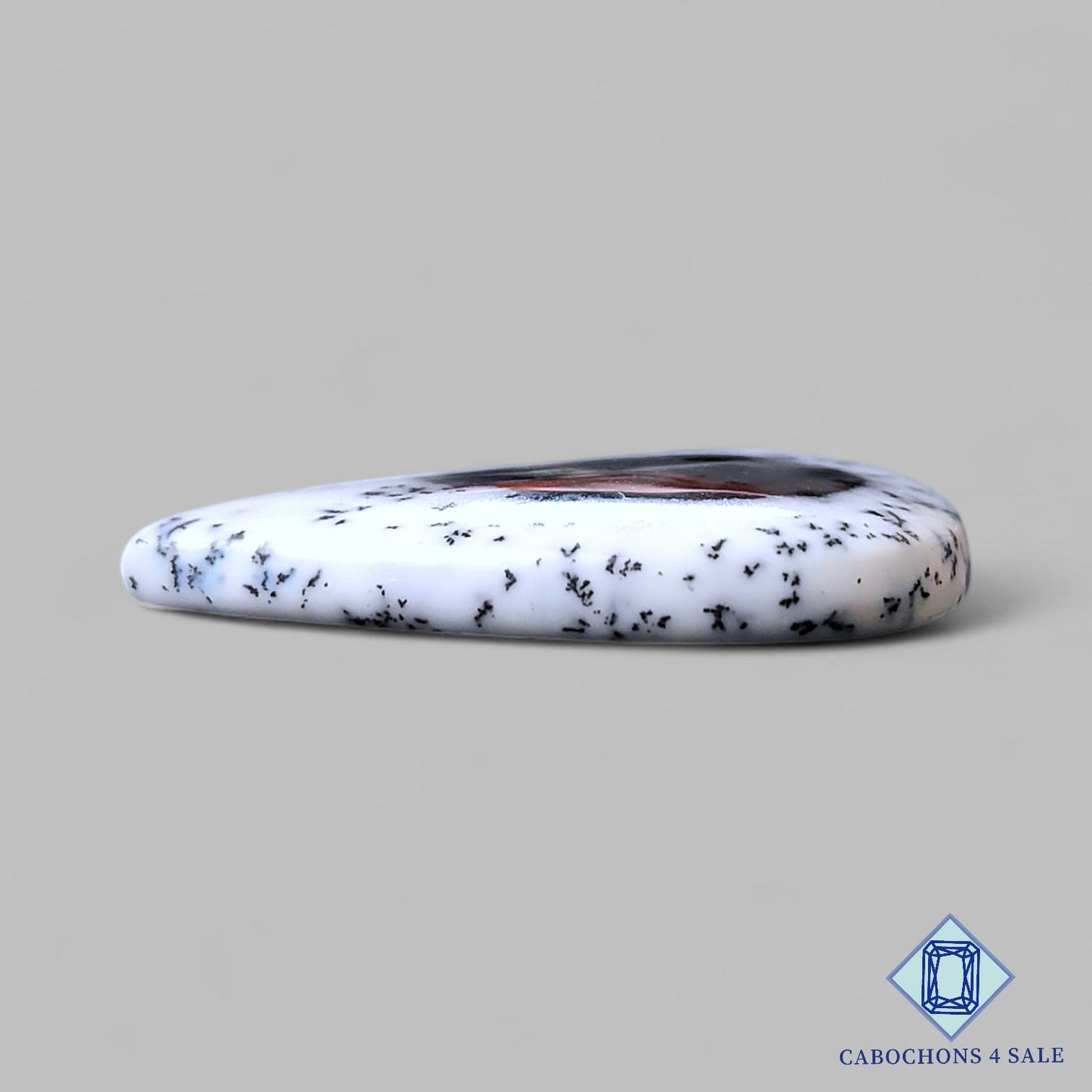 Natural Dendrite Agate Gemstone Pear Cabochons 32*23*5mm from India available for sale