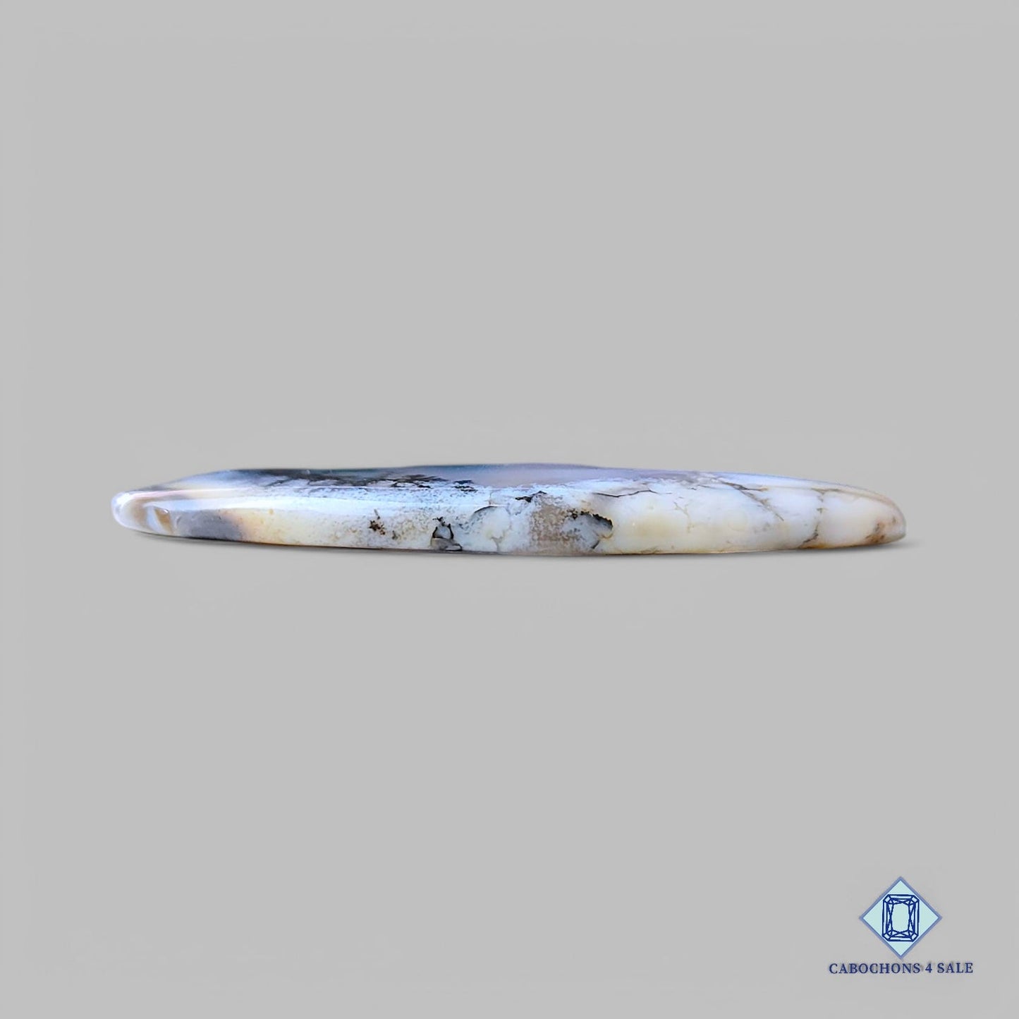 Natural Dendritic Agate Gemstone Oval Cabochons 45*26*4mm from India available for sale