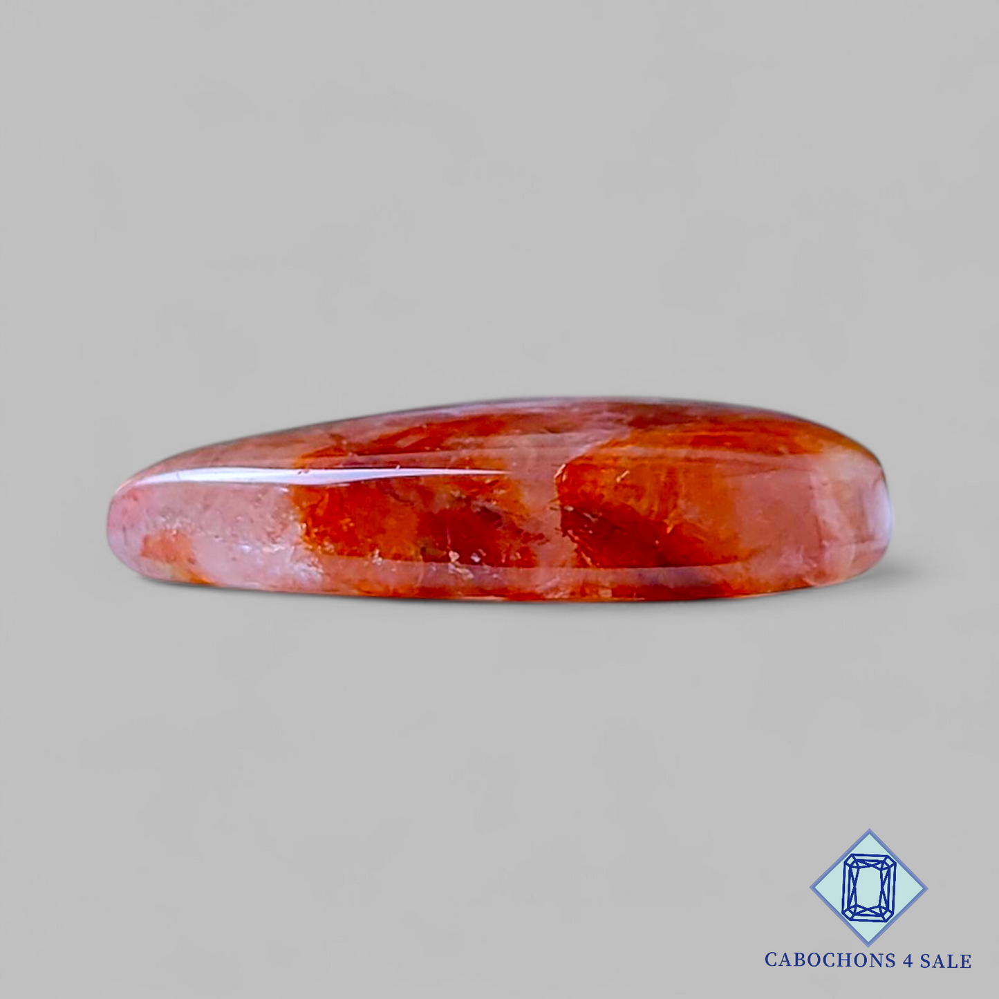 Fire Quartz Pear Cabochons