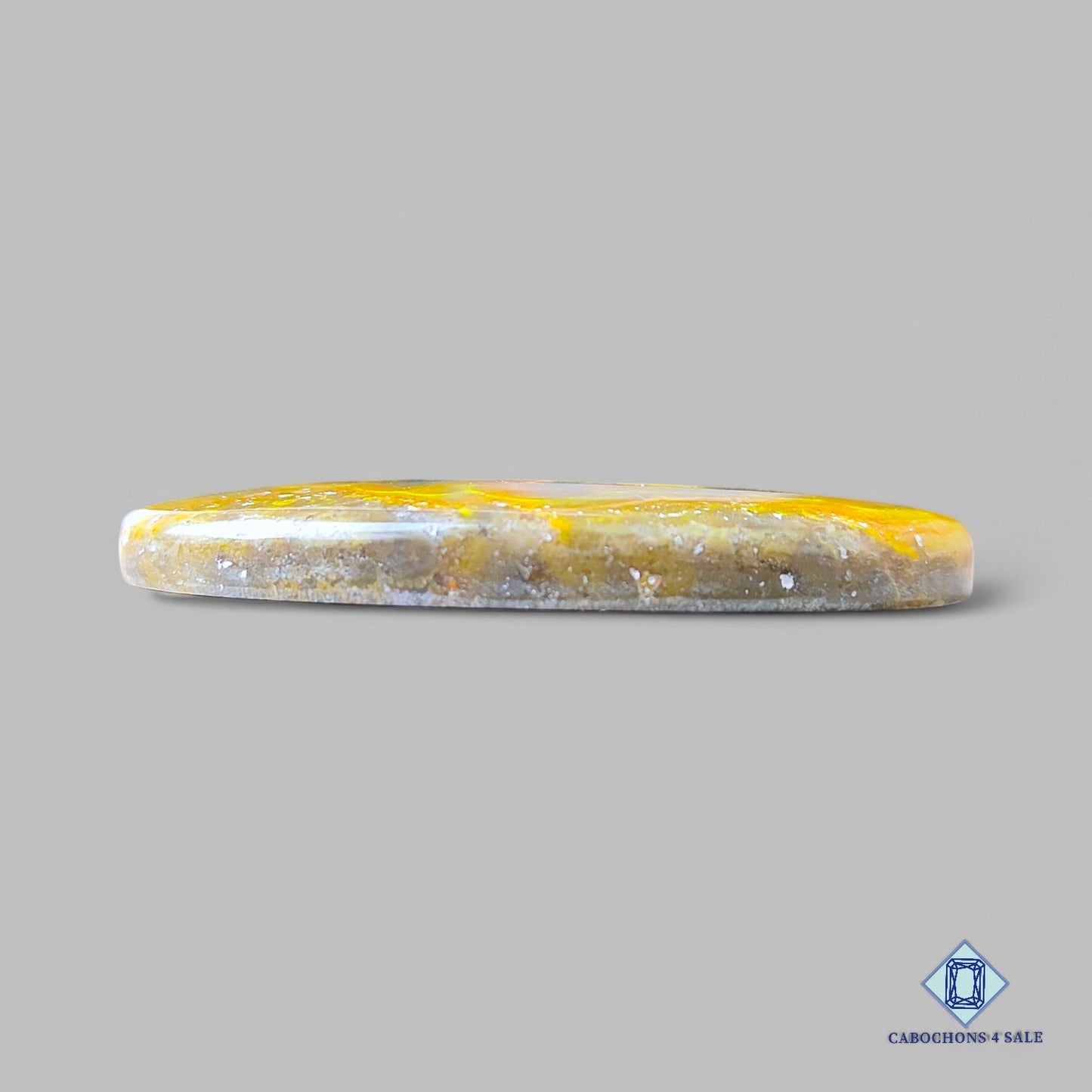 Natural Flower Bumblebee Jasper Gemstone Oval Cabochons 42*24*5mm from Indonesia available for sale