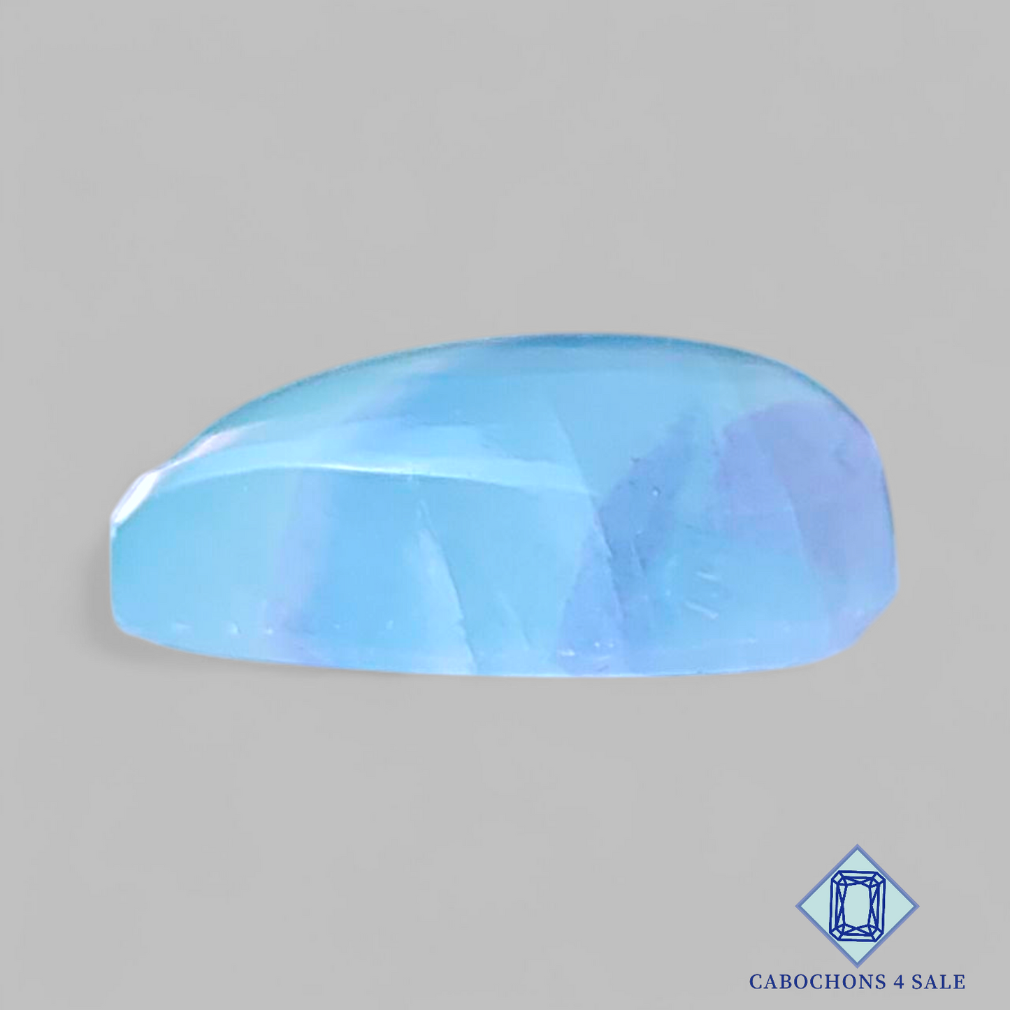 Cabujones de fluorita en forma de pera de 20 x 16 x 8 mm