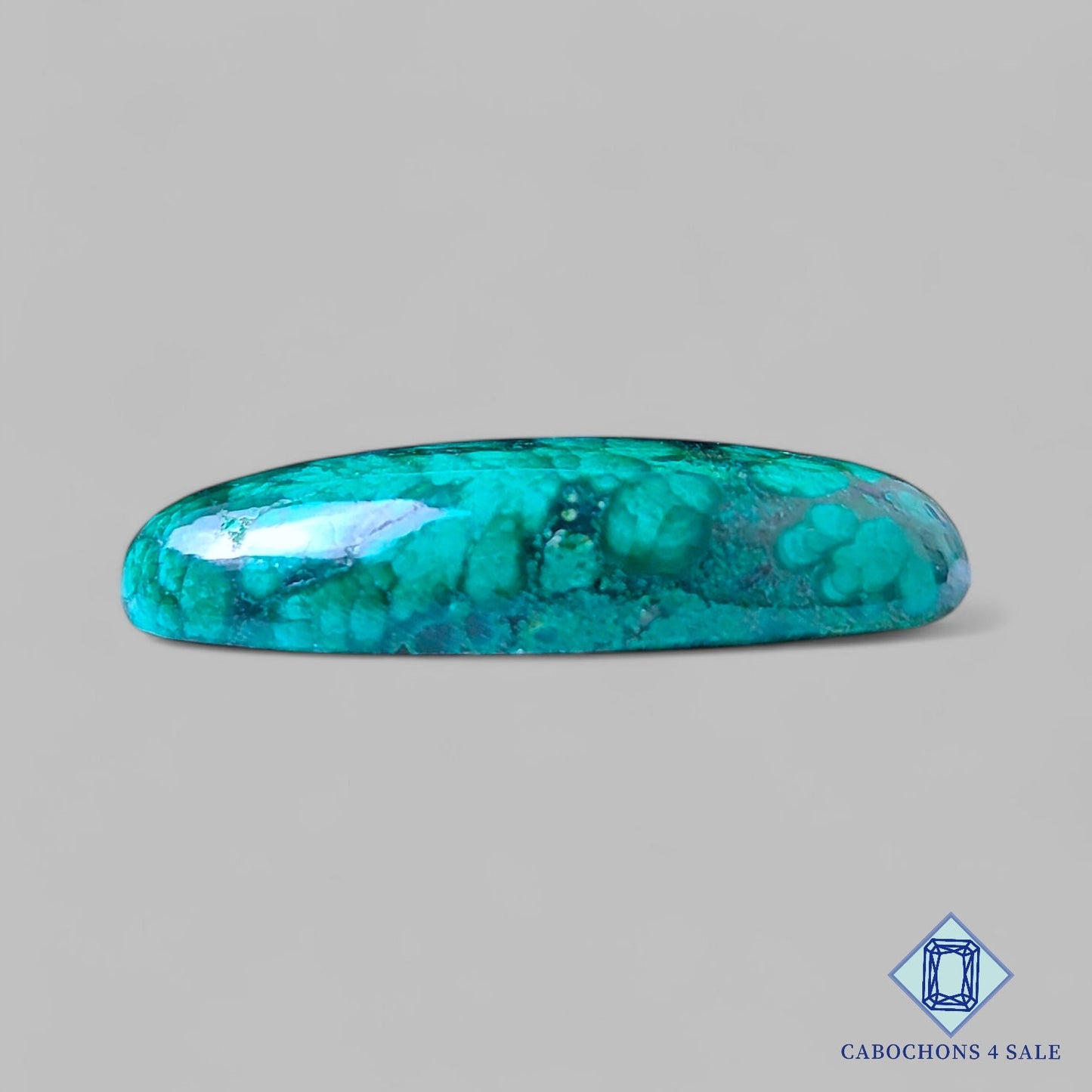 Natural Forest Malachite Gemstone Oval Cabochons 33*14*7mm from Democratic Republic of the Congo available for sale