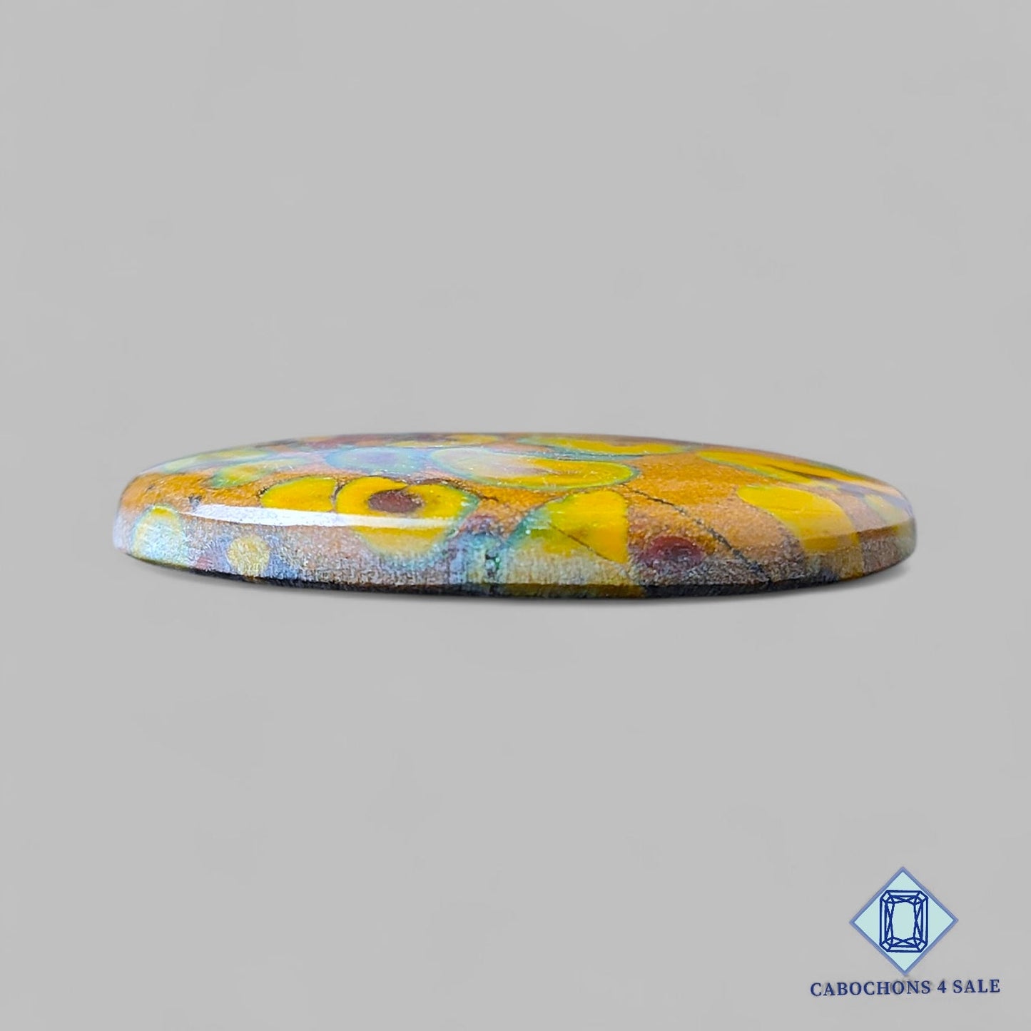 Natural Fruit Jasper Gemstone Oval Cabochons 39*28*5mm from India available for sale