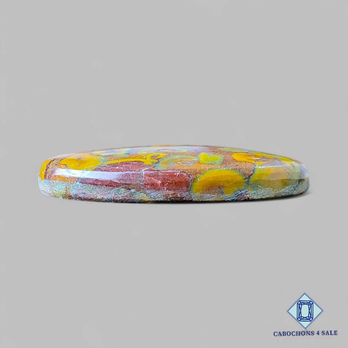 Natural Fruit Jasper Gemstone Oval Cabochons 37*22*6mm from India available for sale