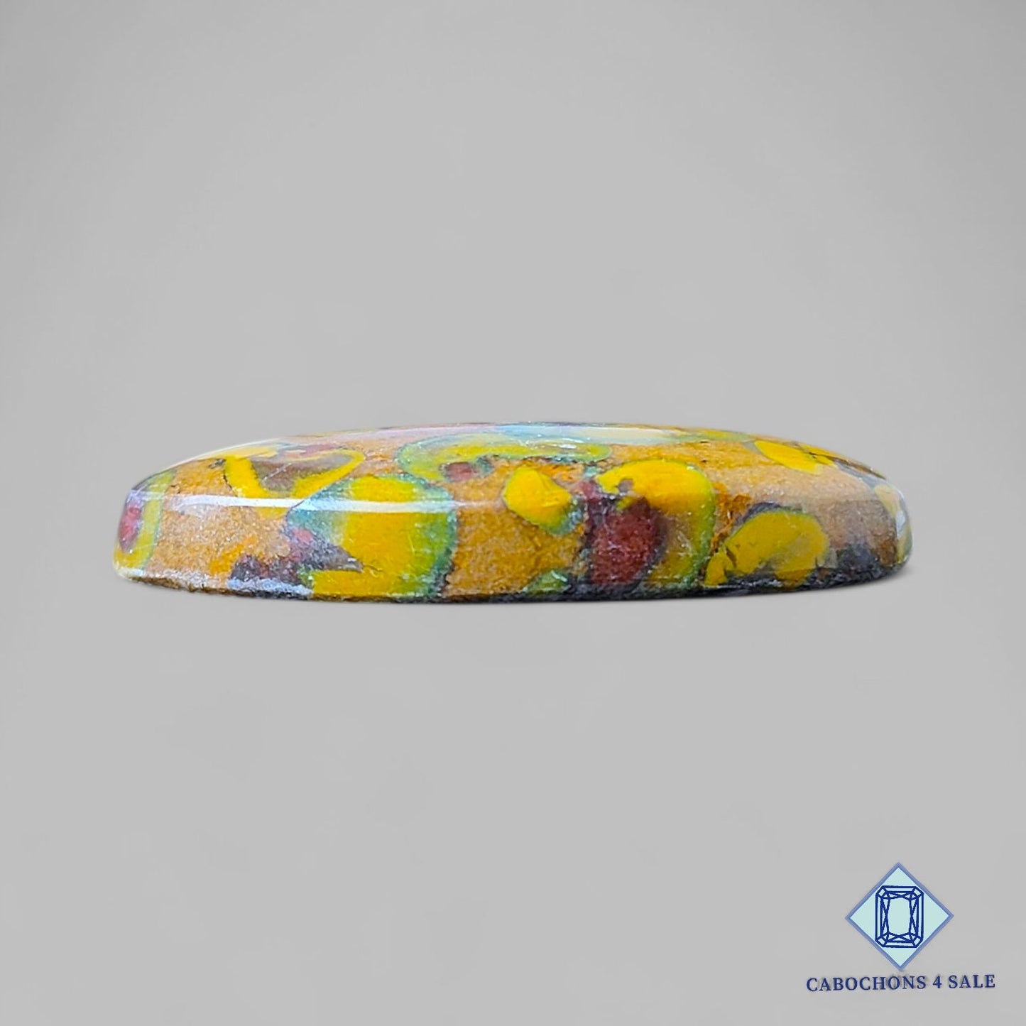 Natural Fruit Jasper Gemstone Oval Cabochons 36*22*7mm from India available for sale