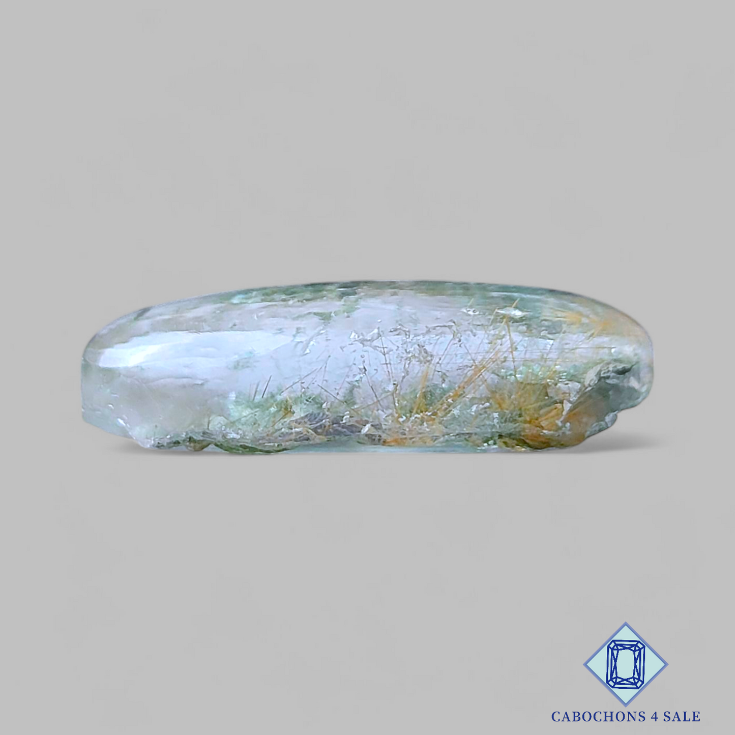 Cuarzo rutilado de jardín con drusa ovalada