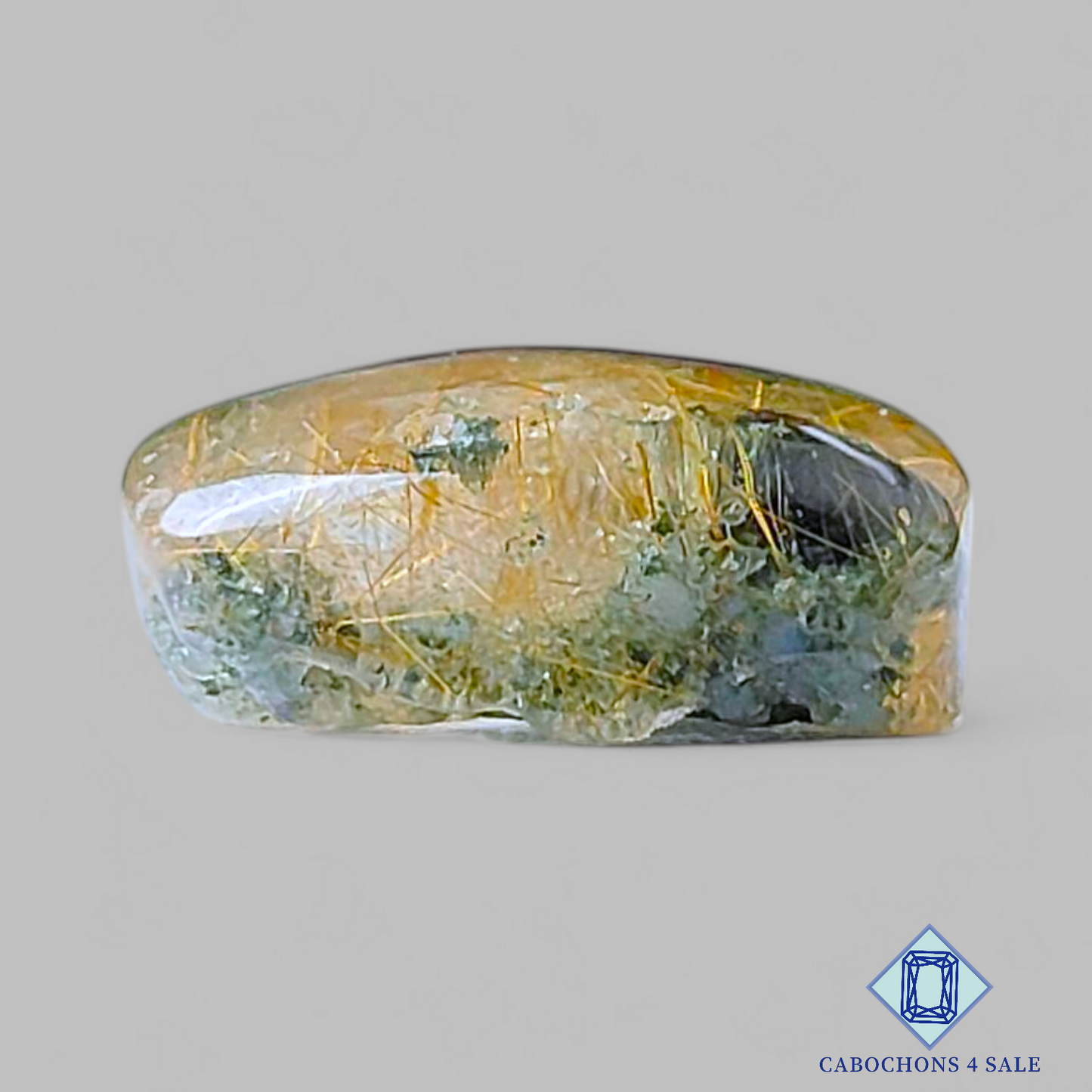 Cuarzo rutilado de jardín Druzy de lujo