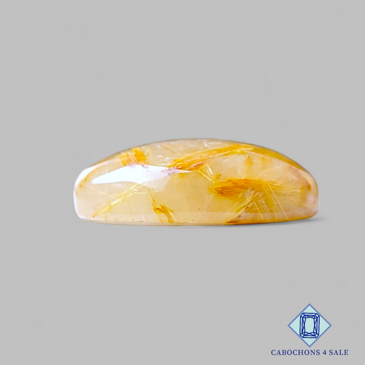 Golden Rutile Quartz Oval Cabochons 21*15*6mm