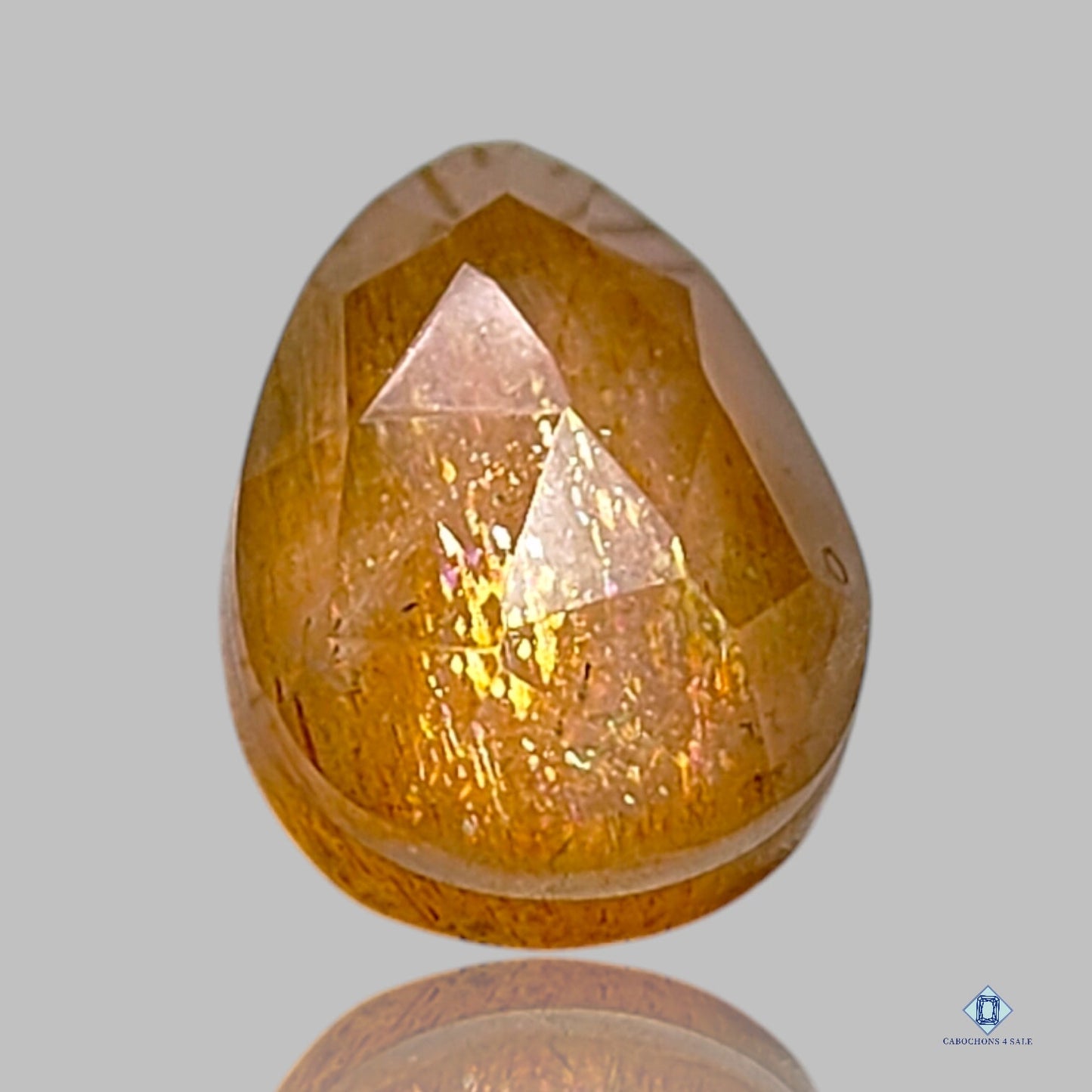 Golden Shine + Crystal Quartz Doublets Pear Doublets