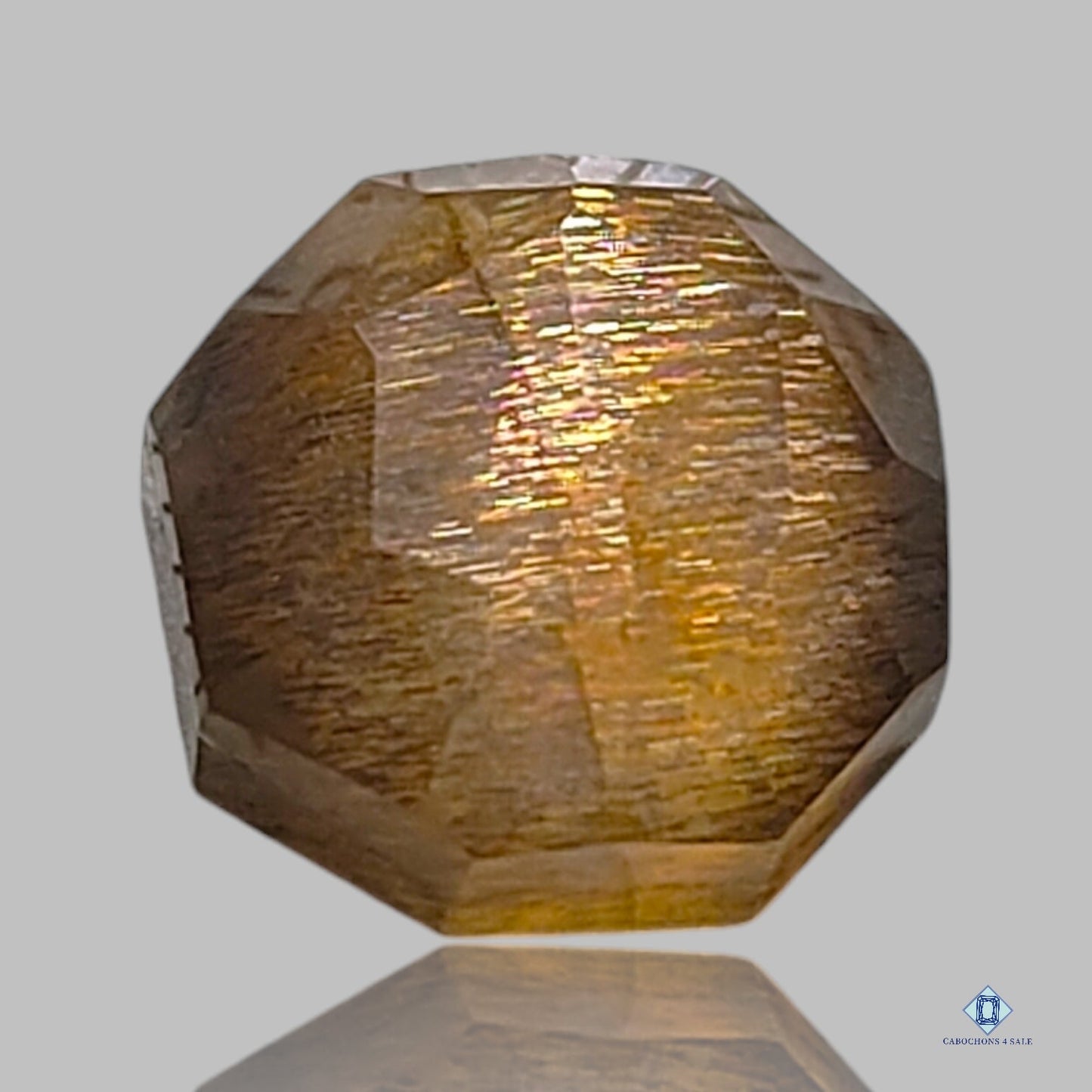 Golden Shine + Crystal Quartz Doublets Hexagon Doublets