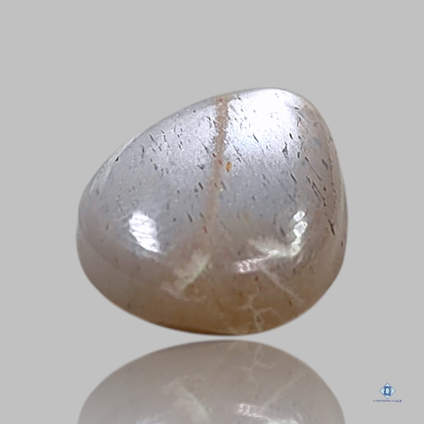 Grey Moonstone Pear Cabochons