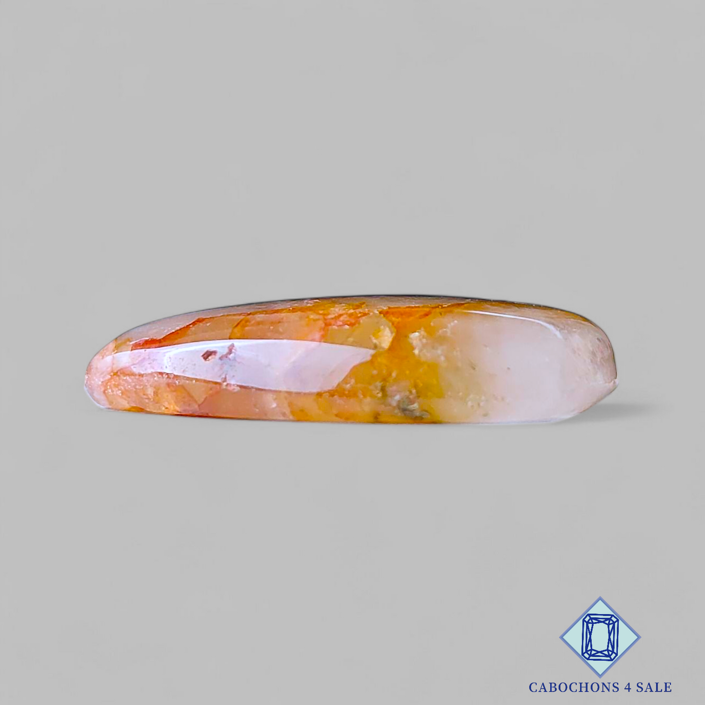 Green Cacoxenite Rutile Quartz Pear Cabochons