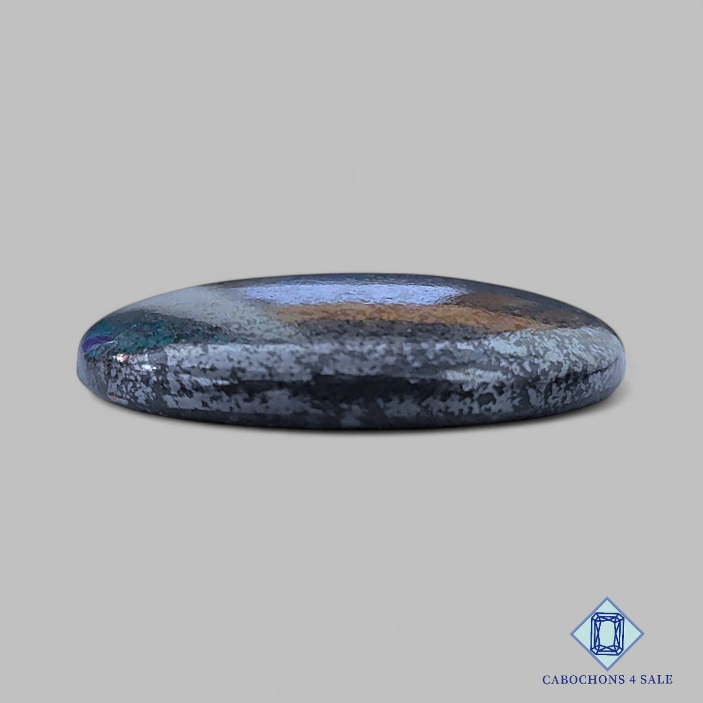 Natural Hematite Gemstone Round Cabochons 34*6mm from Brazil available for sale