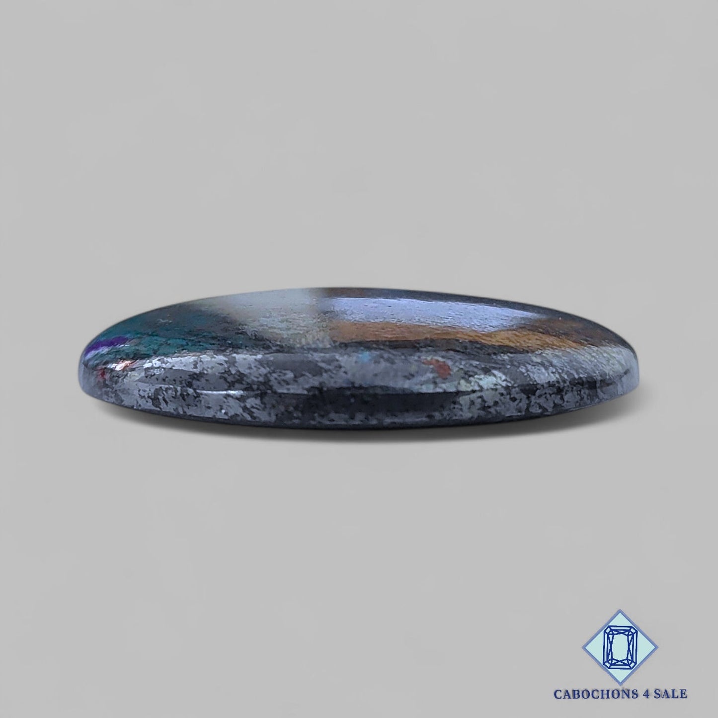 Natural Hematite Gemstone Round Cabochons 40*6mm from Brazil available for sale