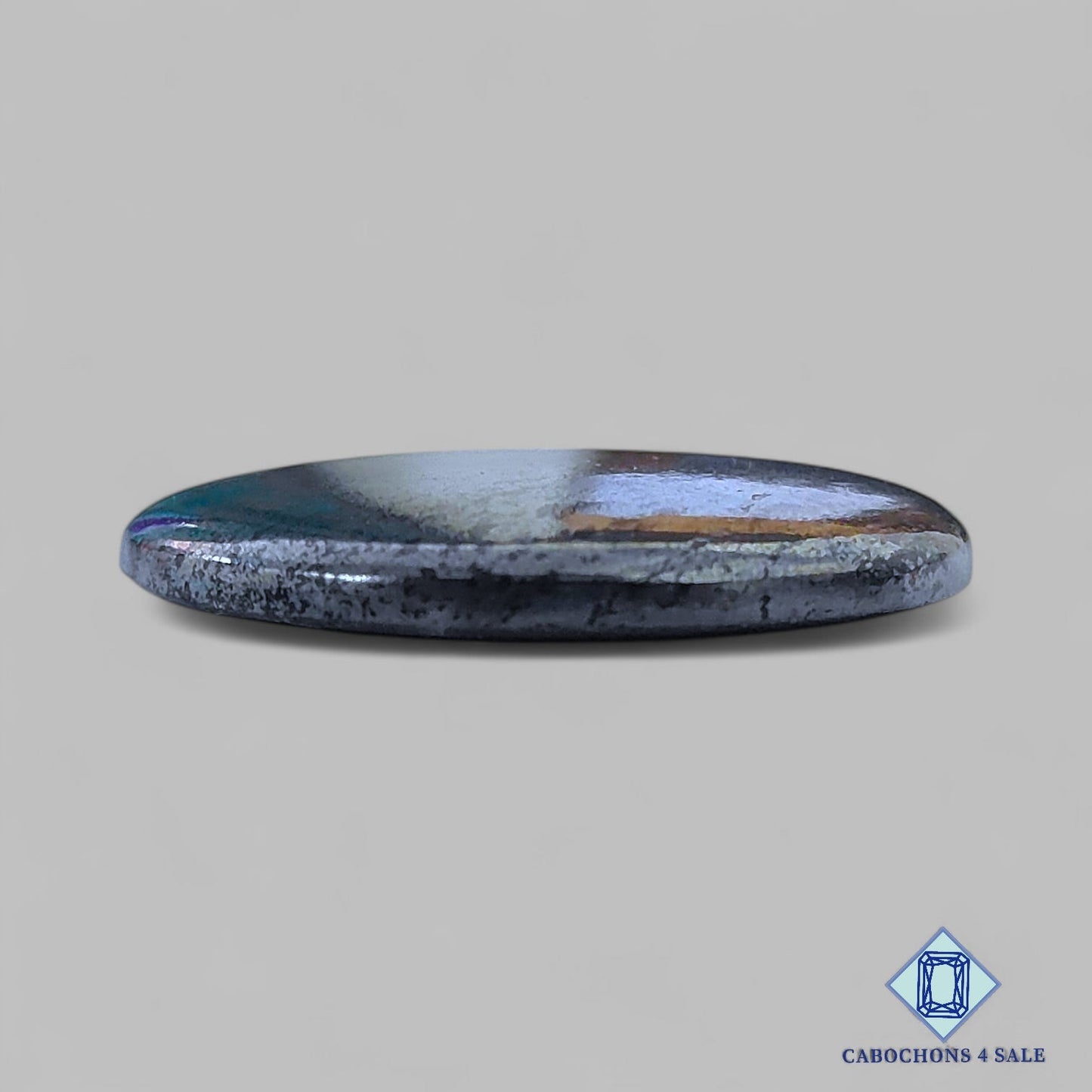 Natural Hematite Gemstone Round Cabochons 38*5mm from Brazil available for sale