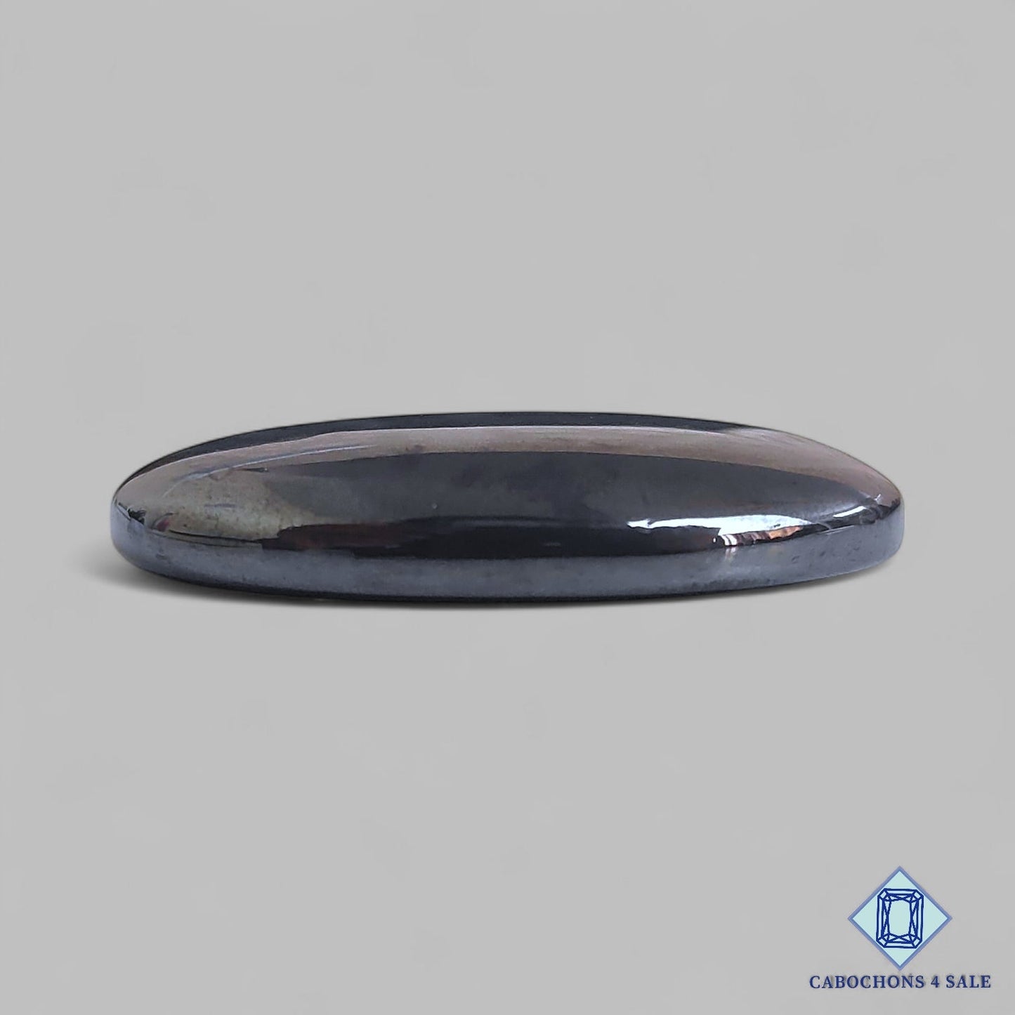 Natural Hematite Gemstone Oval Cabochons 36*24*7mm From Brazil available for sale