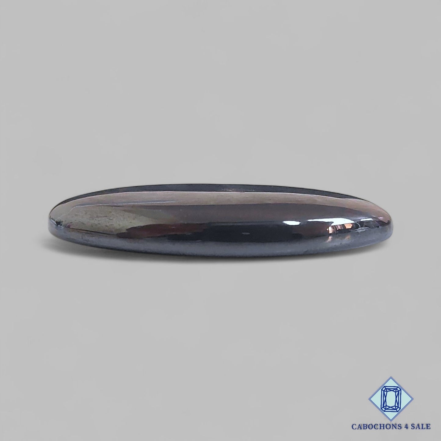 Natural Hematite Gemstone Oval Cabochons 36*22*5mm From Brazil available for sale