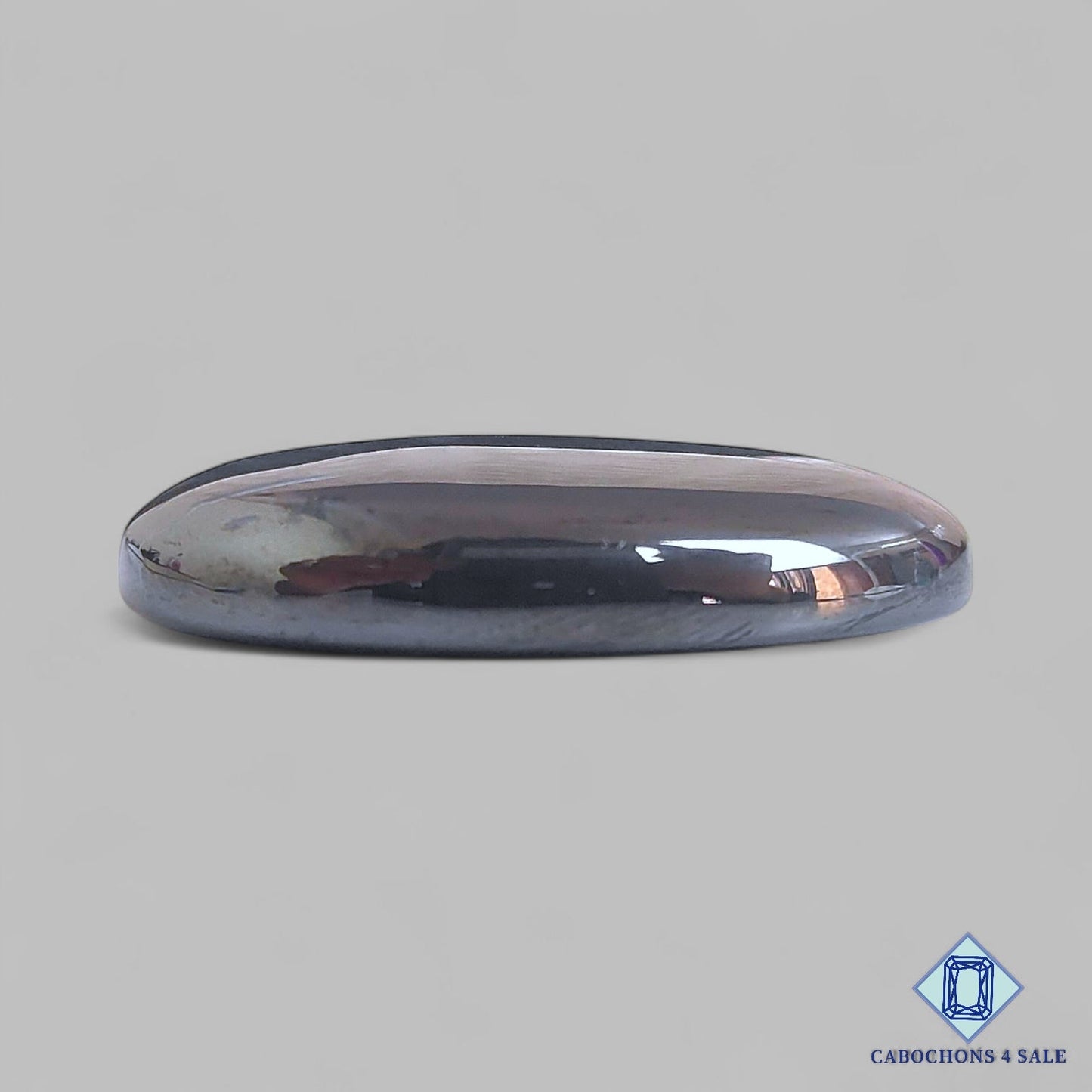 Natural Hematite Gemstone Oval Cabochons 36*24*6mm From Brazil available for sale