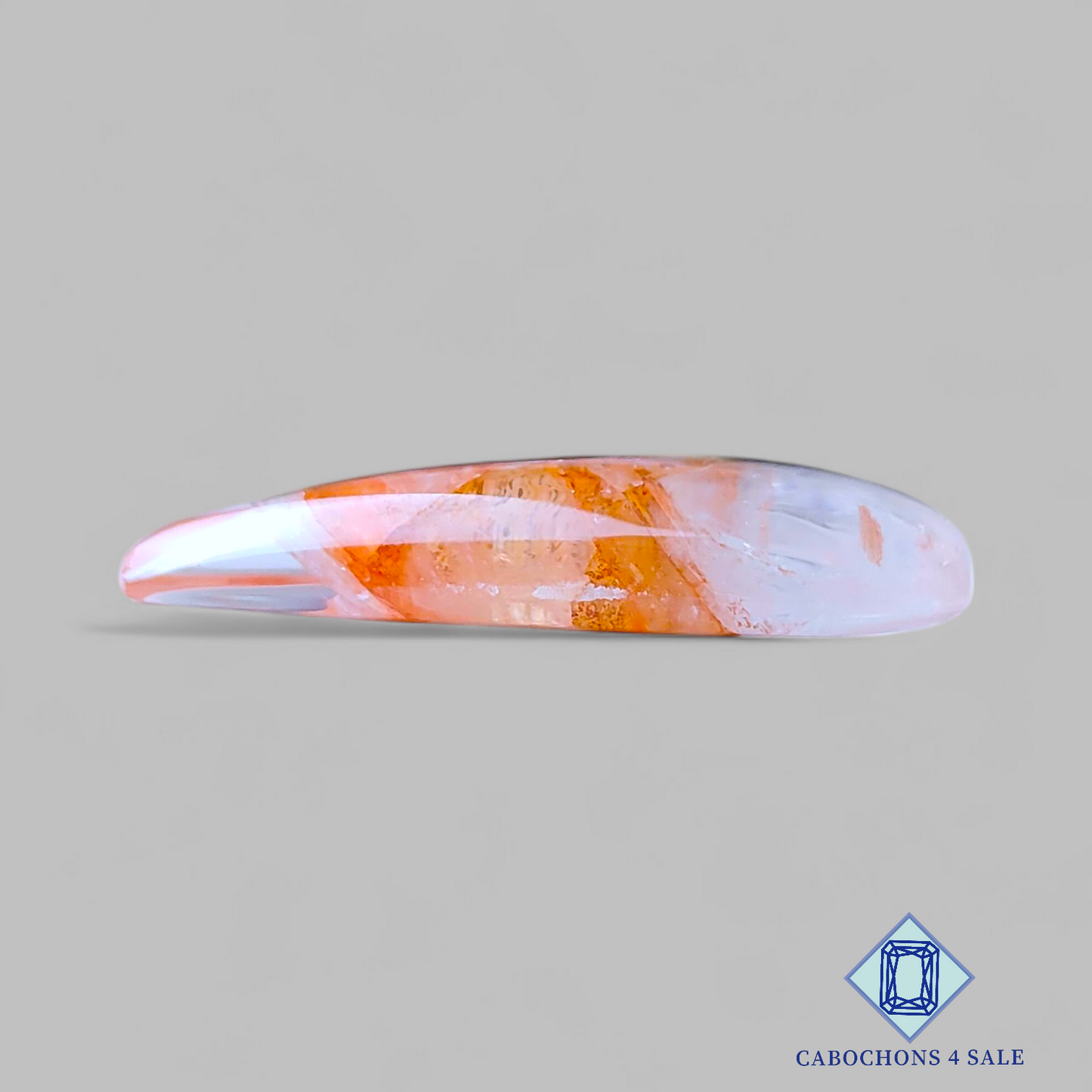 Hematite Quartz Pear Cabochons