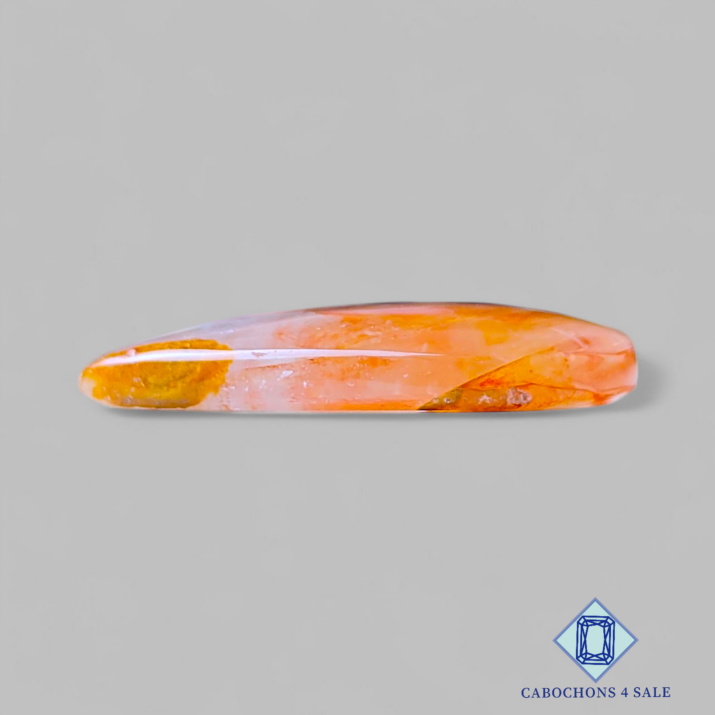 Hematite Quartz Pear Cabochons