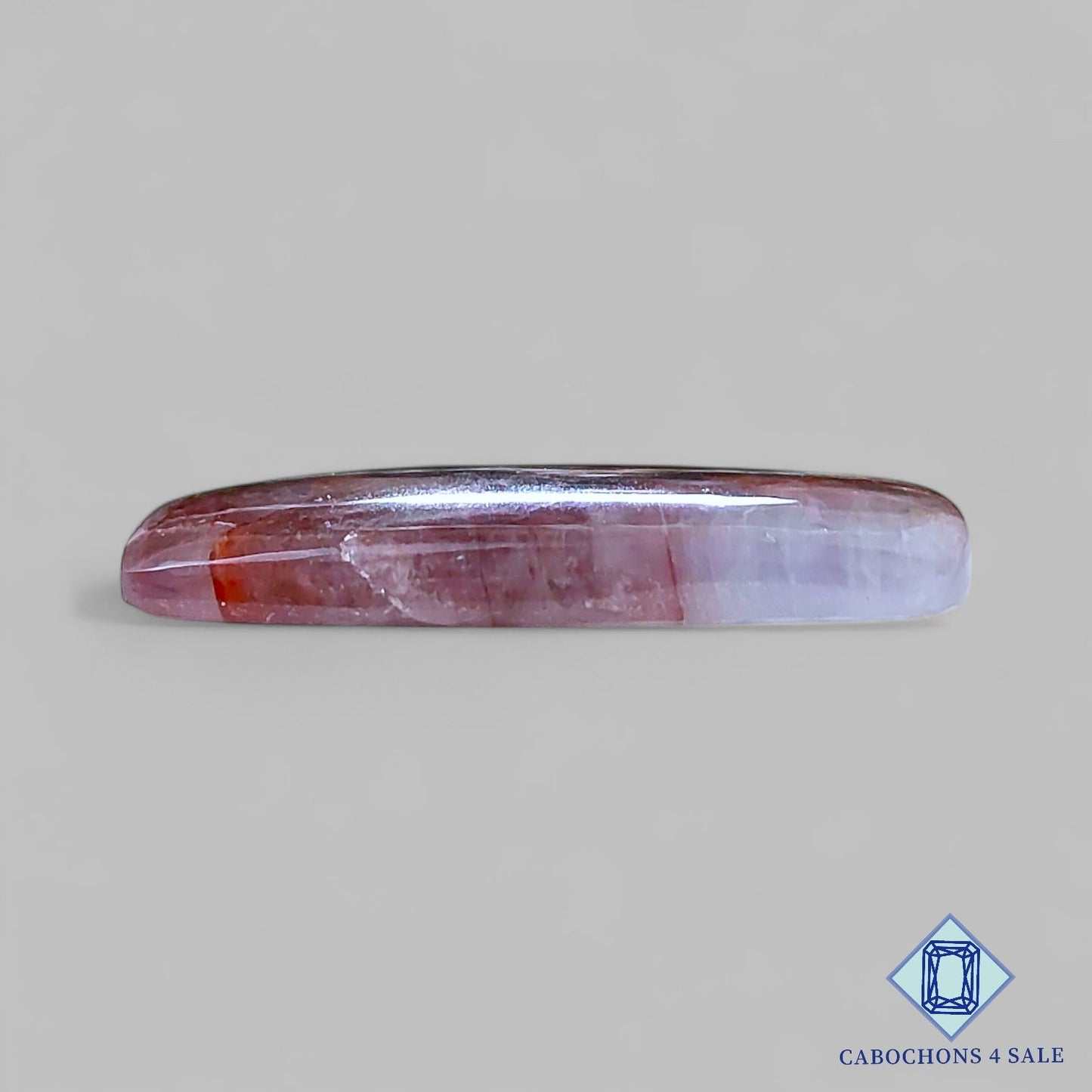 Natural Hematite Quartz Gemstone Rectangle Cabochons 36*18*5mm from Brazil available for sale