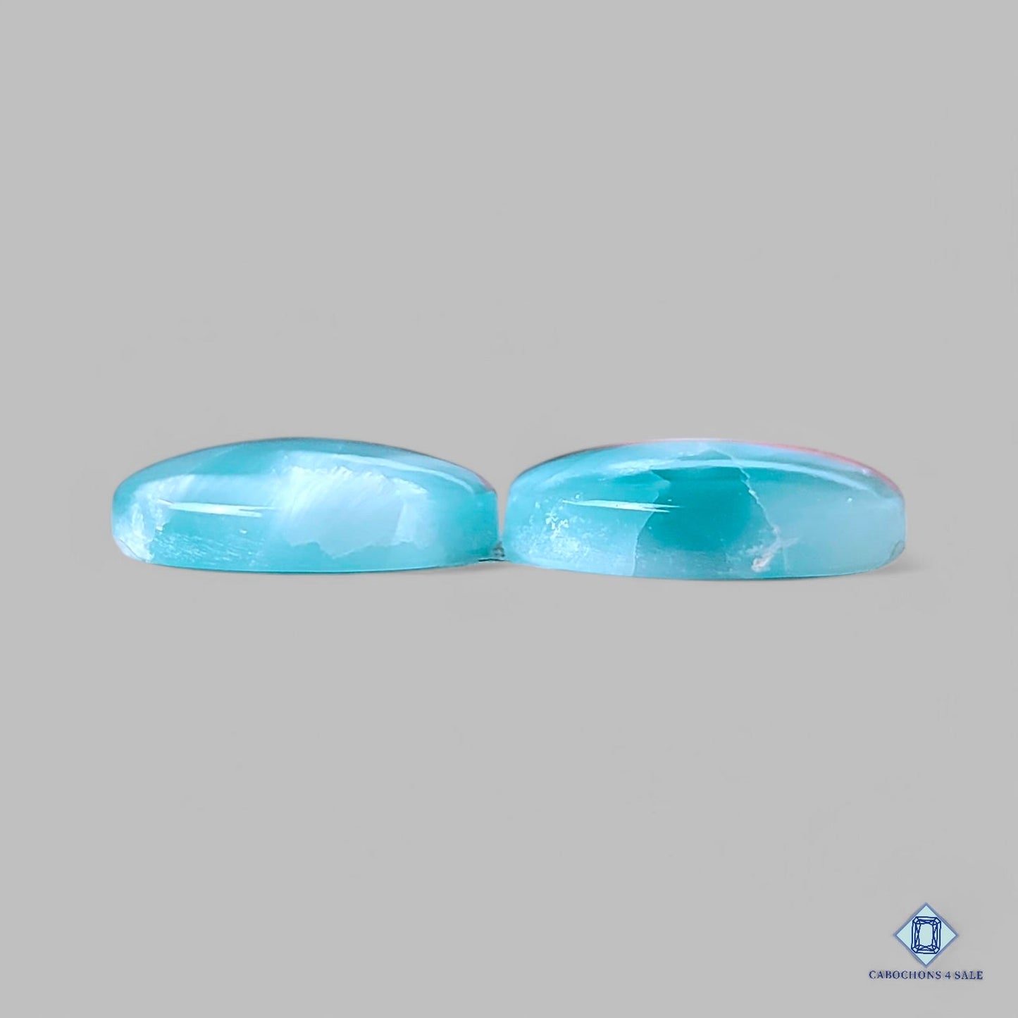 Natural Hemimorphite Gemstone Round Pairs 17*5mm from Mexico available for sale