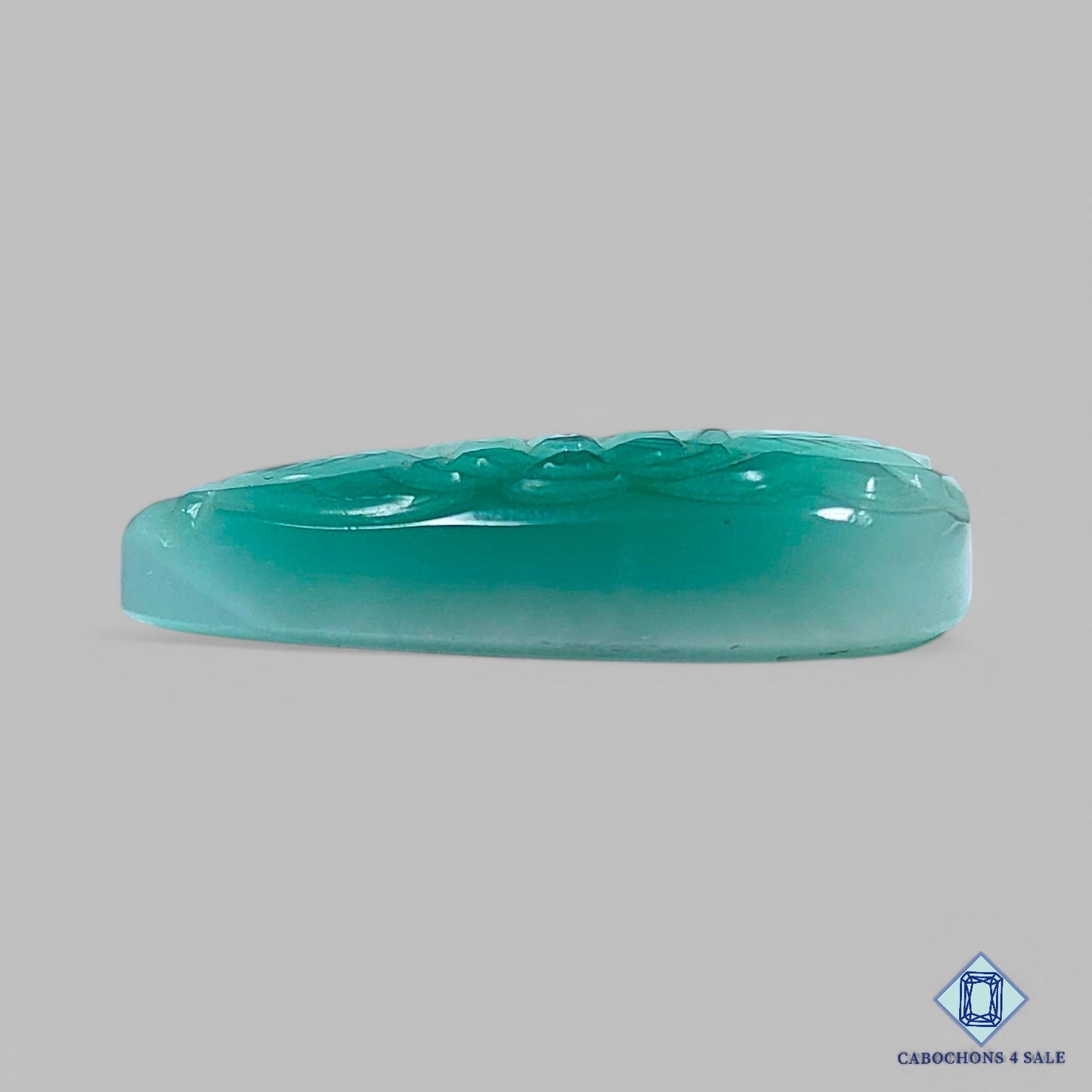 Natural Hemimorphite Gemstone Pear Carvings 32*17*7mm from Mexico available for sale