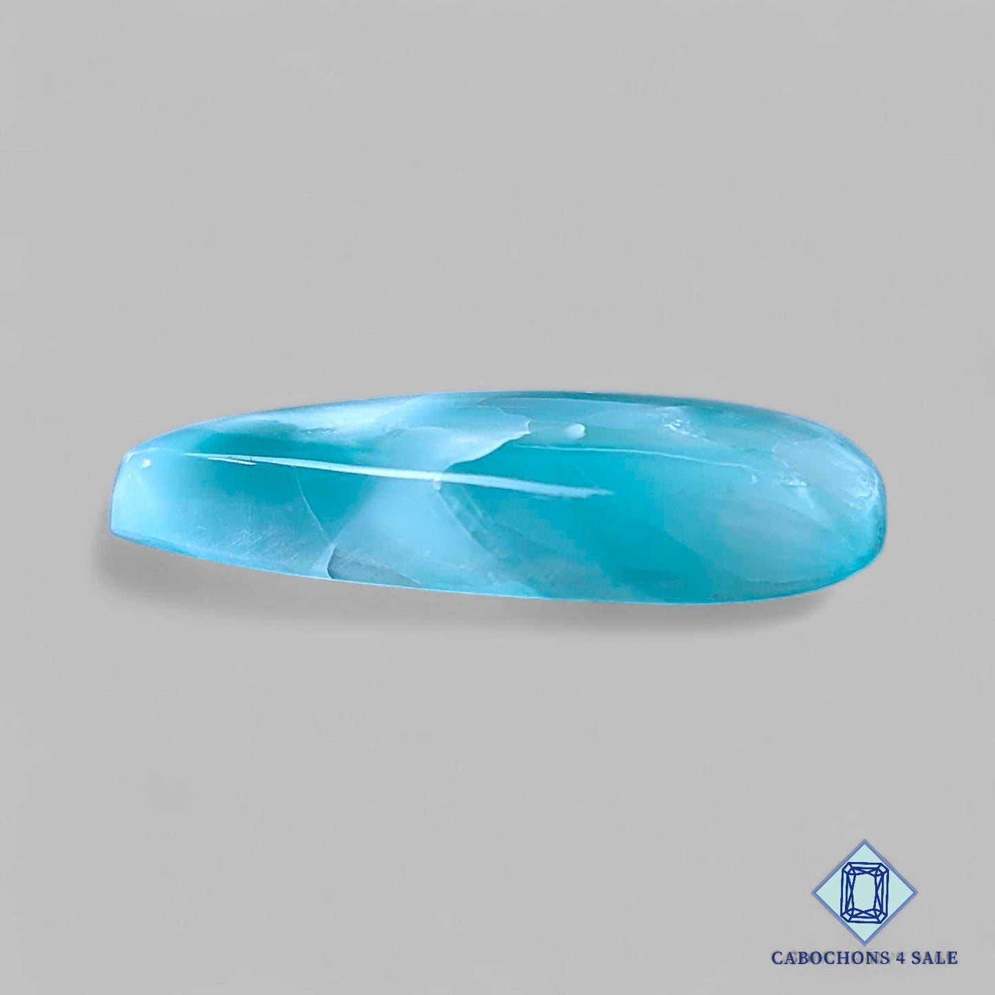 Natural Hemimorphite Gemstone Pear Cabochons 30*21*6mm from Mexico available for sale