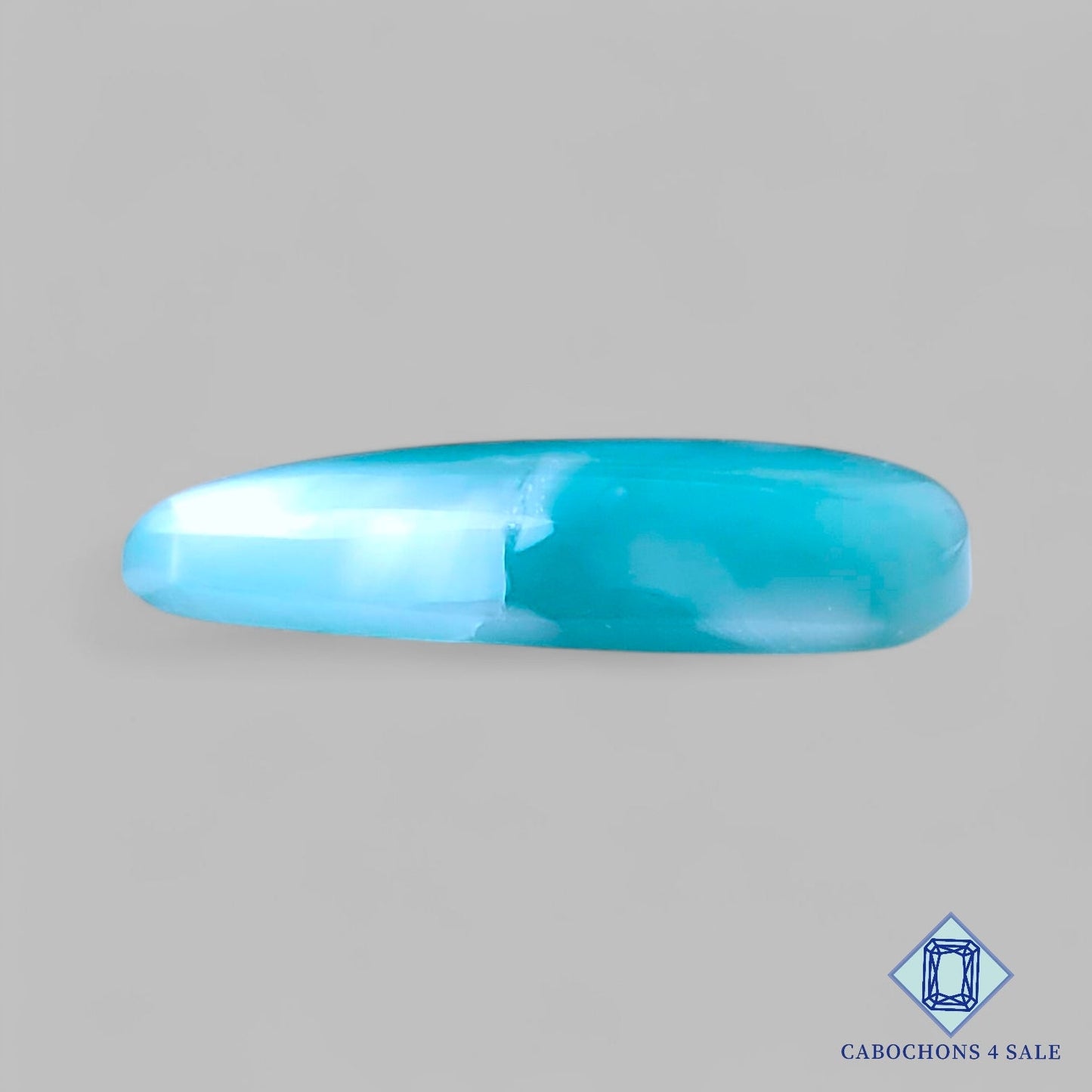 Natural Hemimorphite Gemstone Pear Cabochons 28*15*5mm from Mexico available for sale