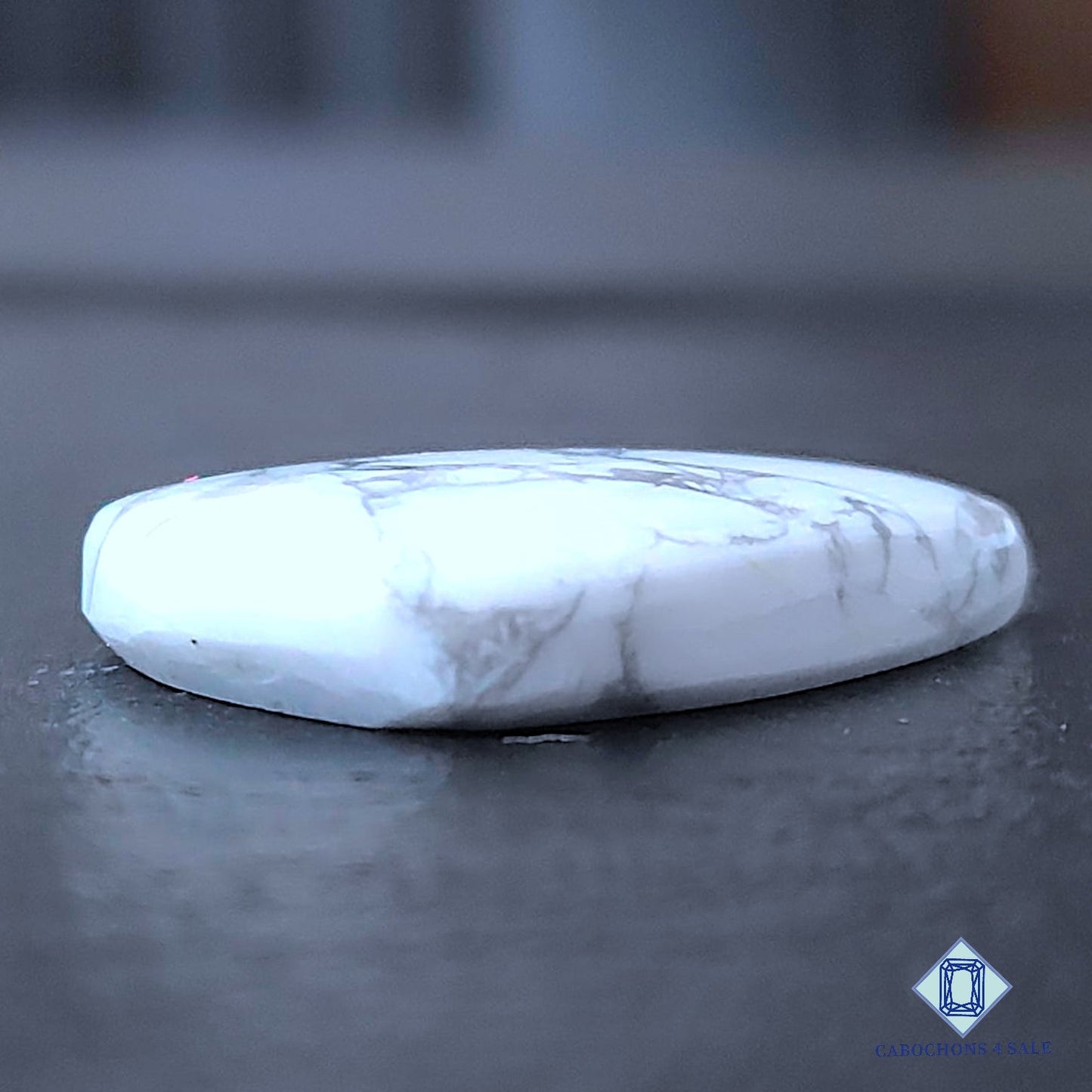 Natural Howlite Gemstone Pear Cabochons 31*22*6mm from California available for sale