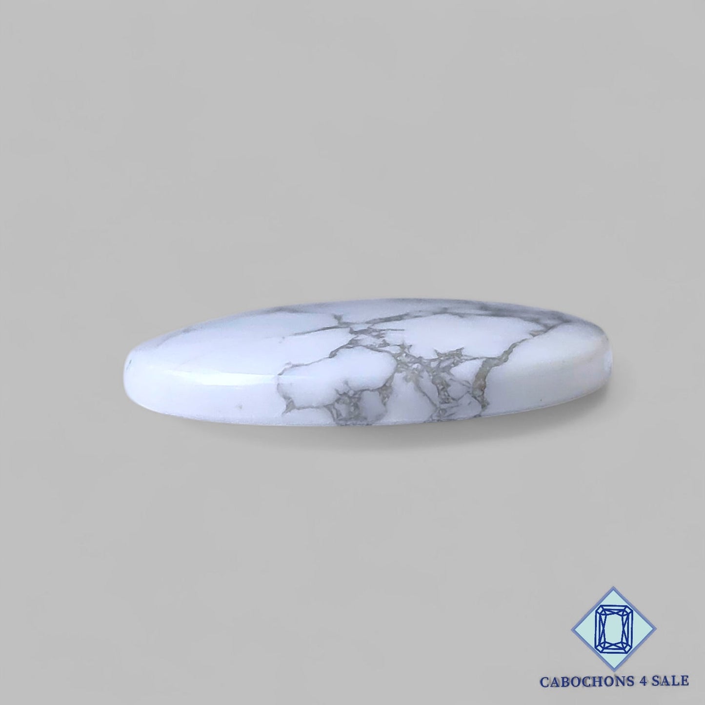 Natural Howlite Gemstone Oval Cabochons 34*28*5mm from California available for sale