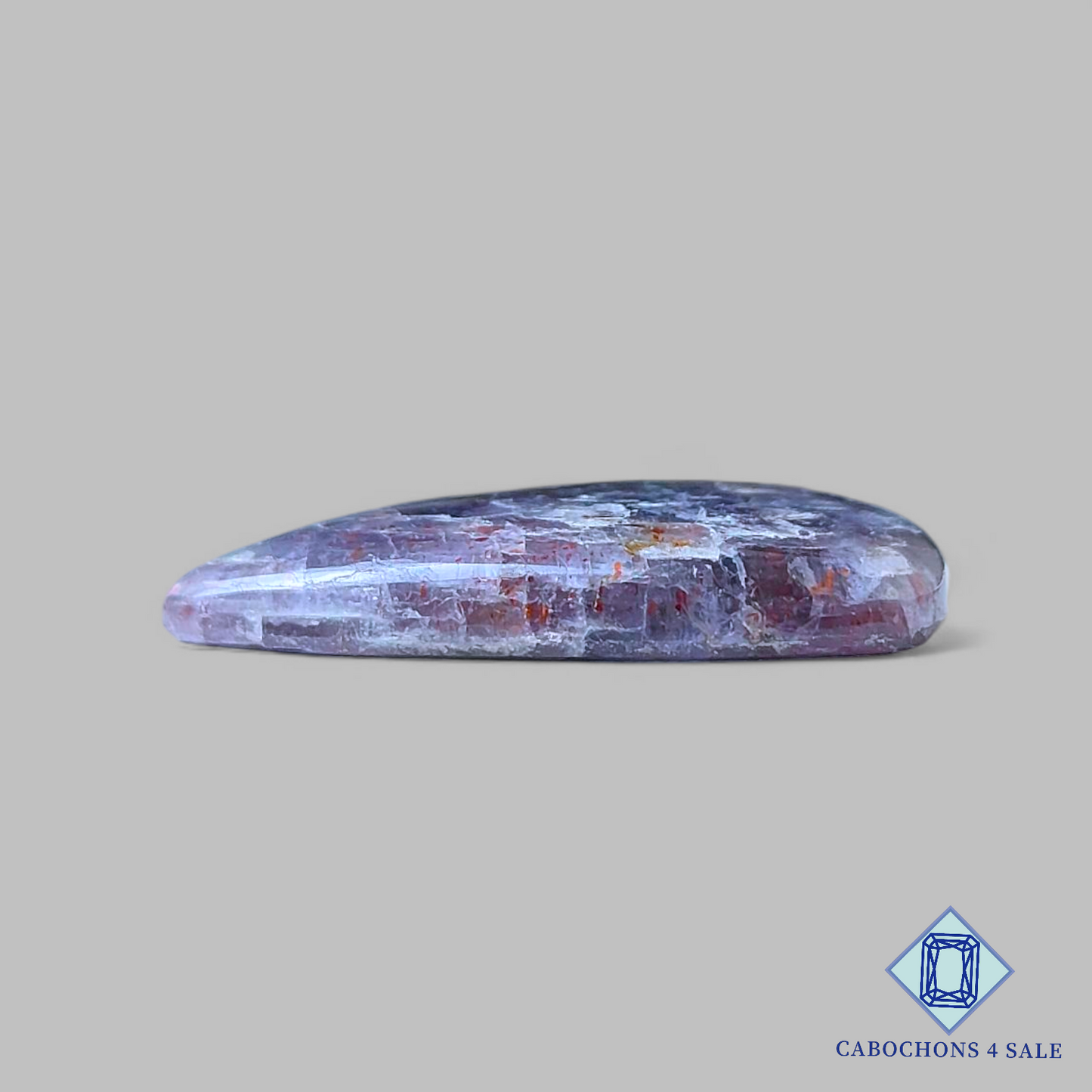 Cabujones triangulares de piedra solar iolita