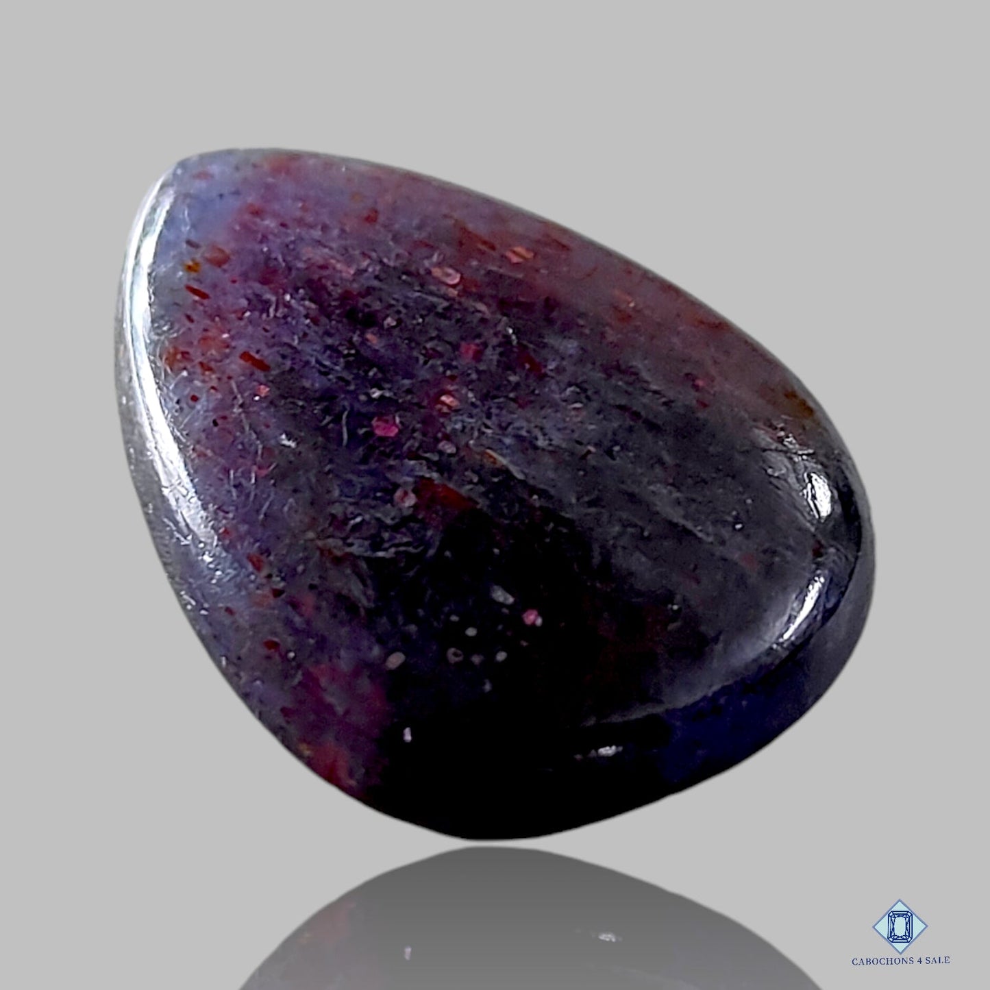 Cabujones de pera de piedra solar de iolita