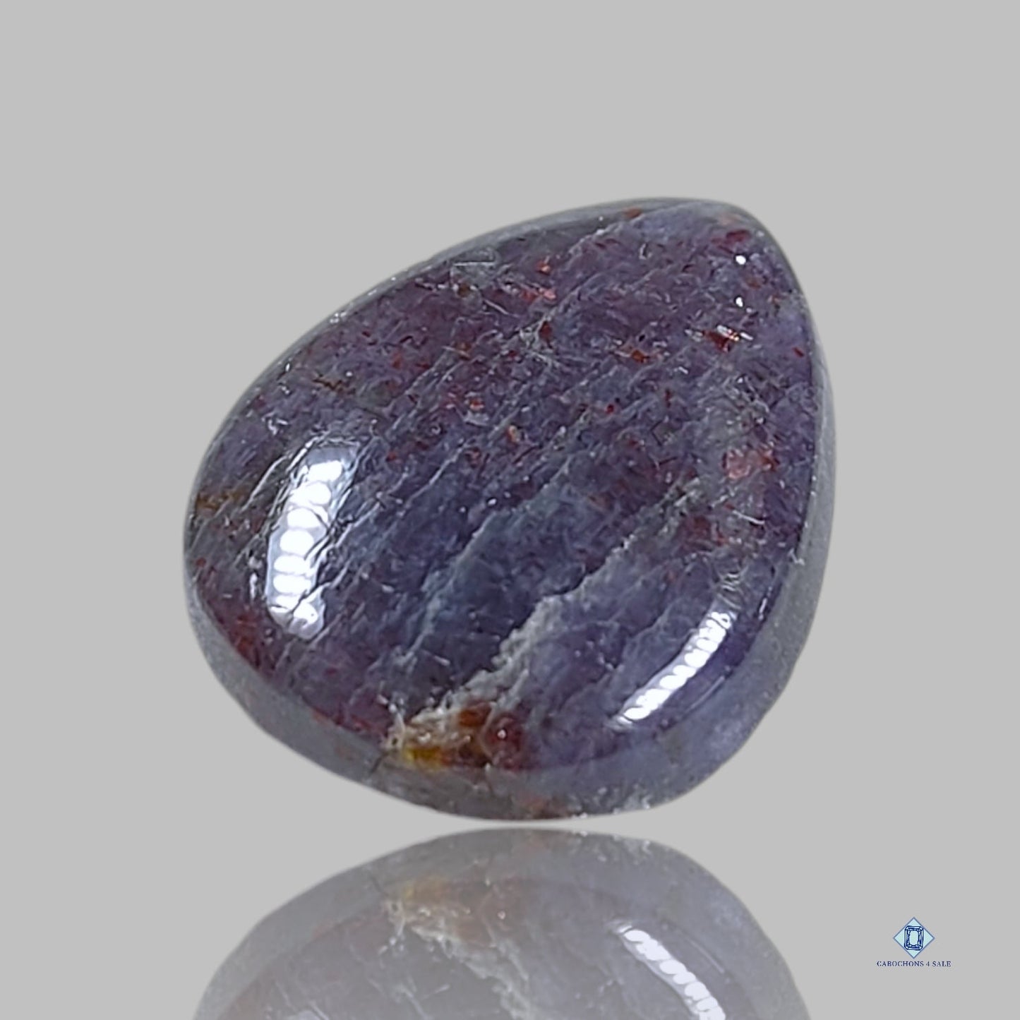 Iolite Sunstone Pear Cabochons
