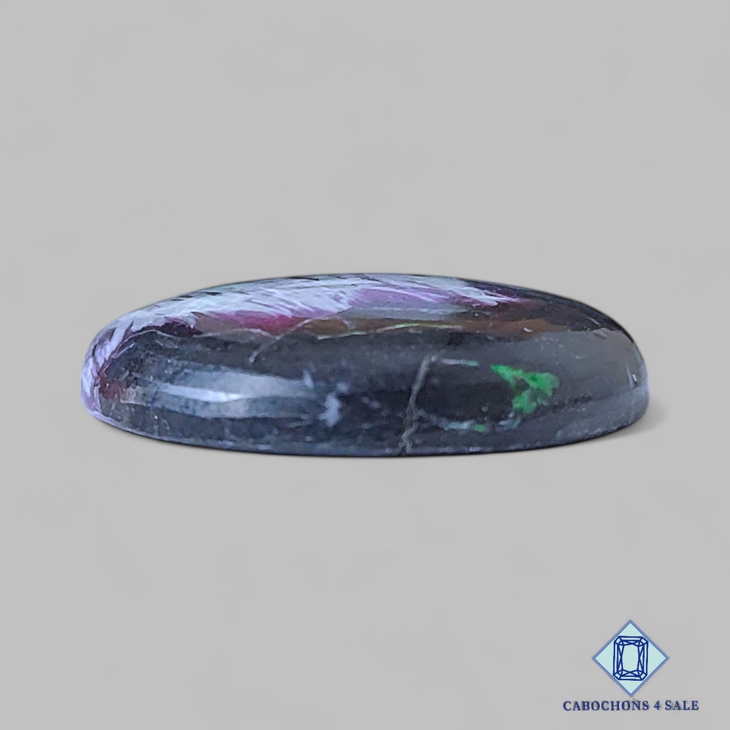 Cabujones redondos de piedra preciosa kammererita natural de 24 x 5 mm, procedentes de Turquía, disponibles para la venta.