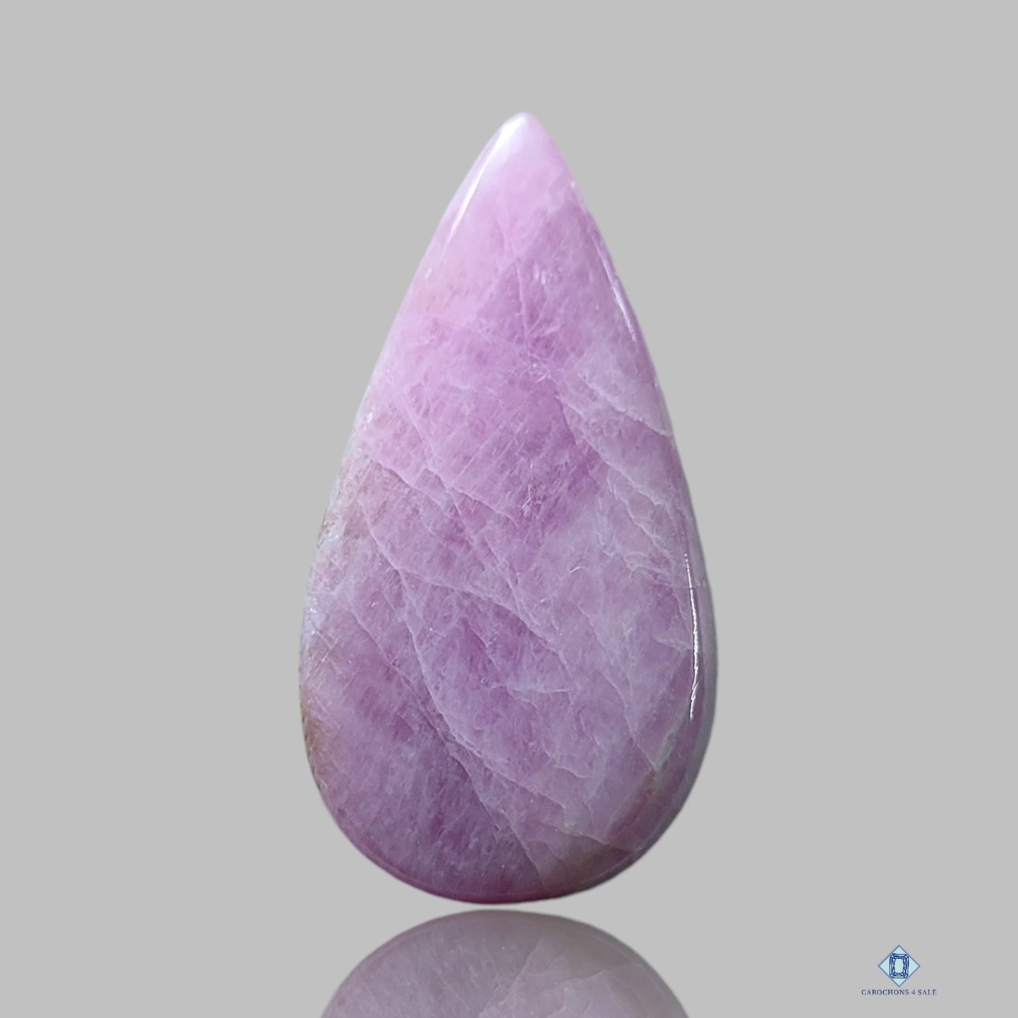 Cabujones de pera con piedras preciosas Kunzait