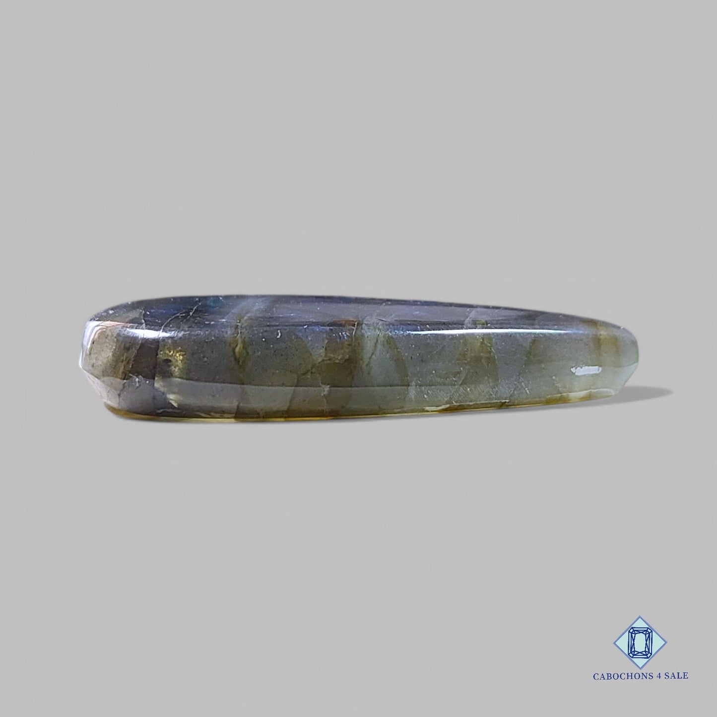 Cabujones de pera de labradorita azul